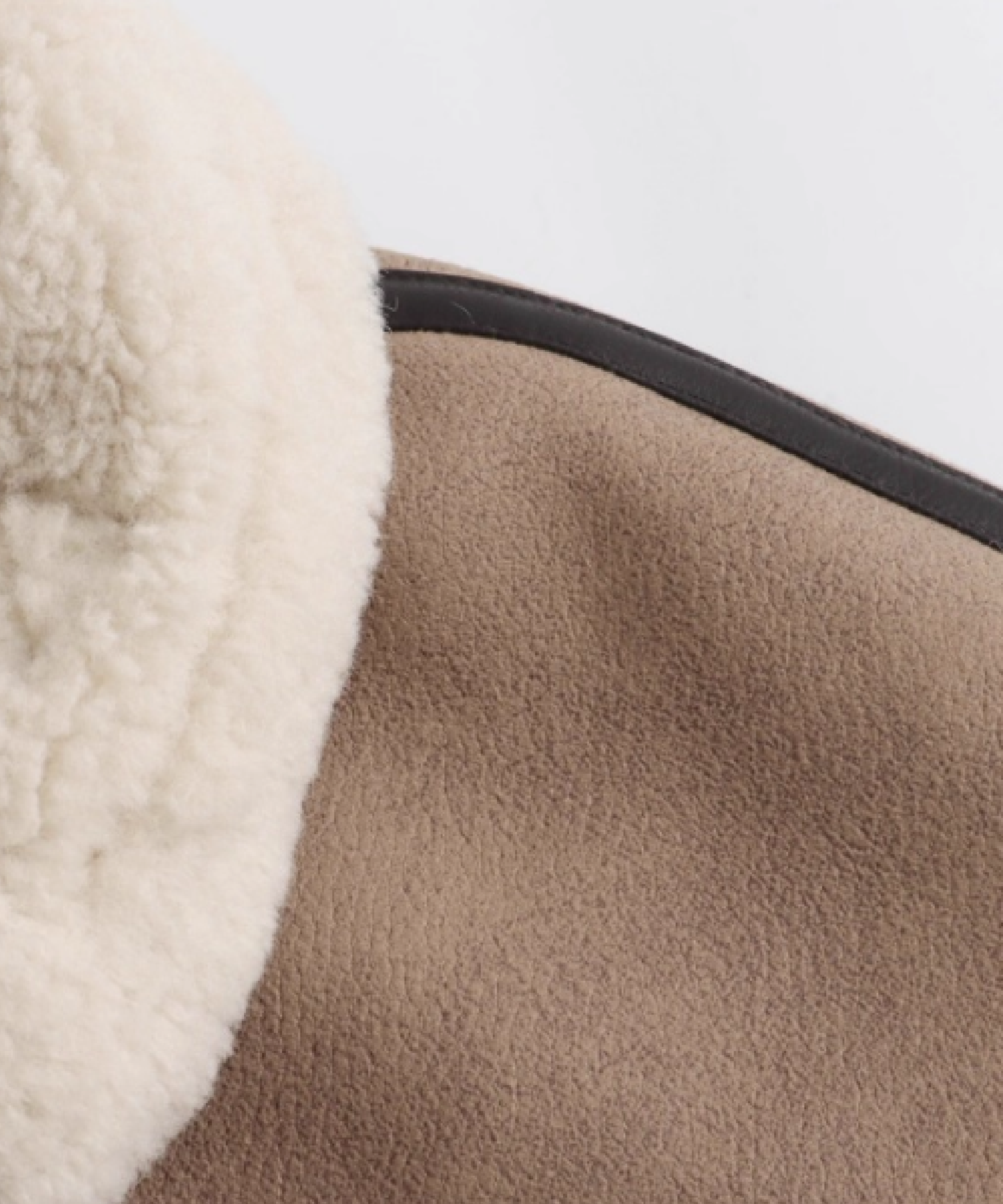 Faux Fur PU Belt Coat