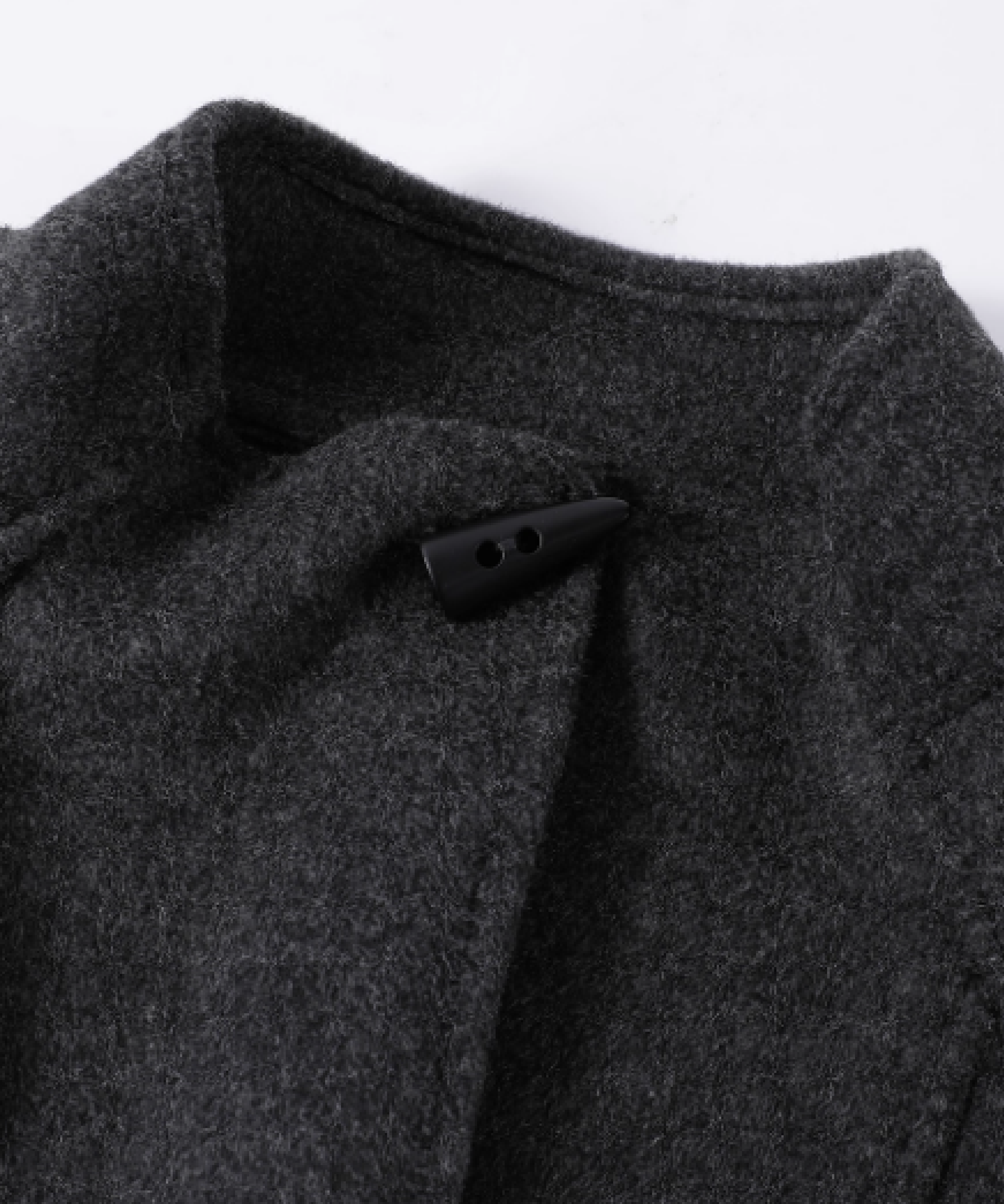 Elegant One Tone Coat With Bag