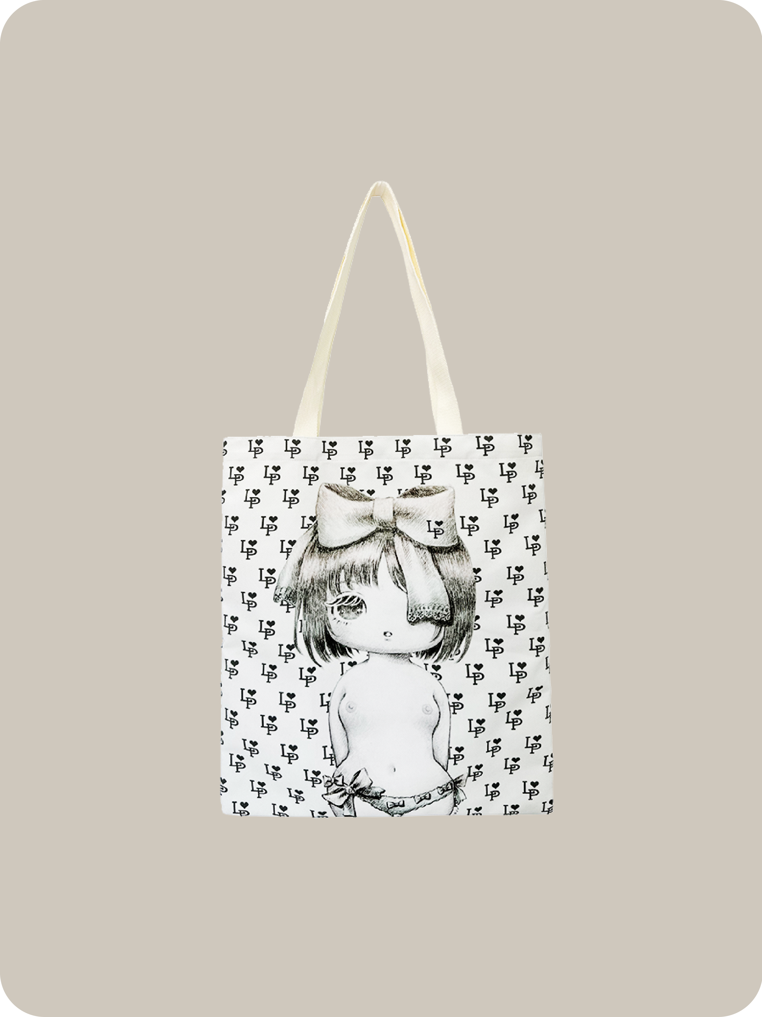 MURAKAMI MOE LA POMME petit Collaboration Girls Big Tote Bag