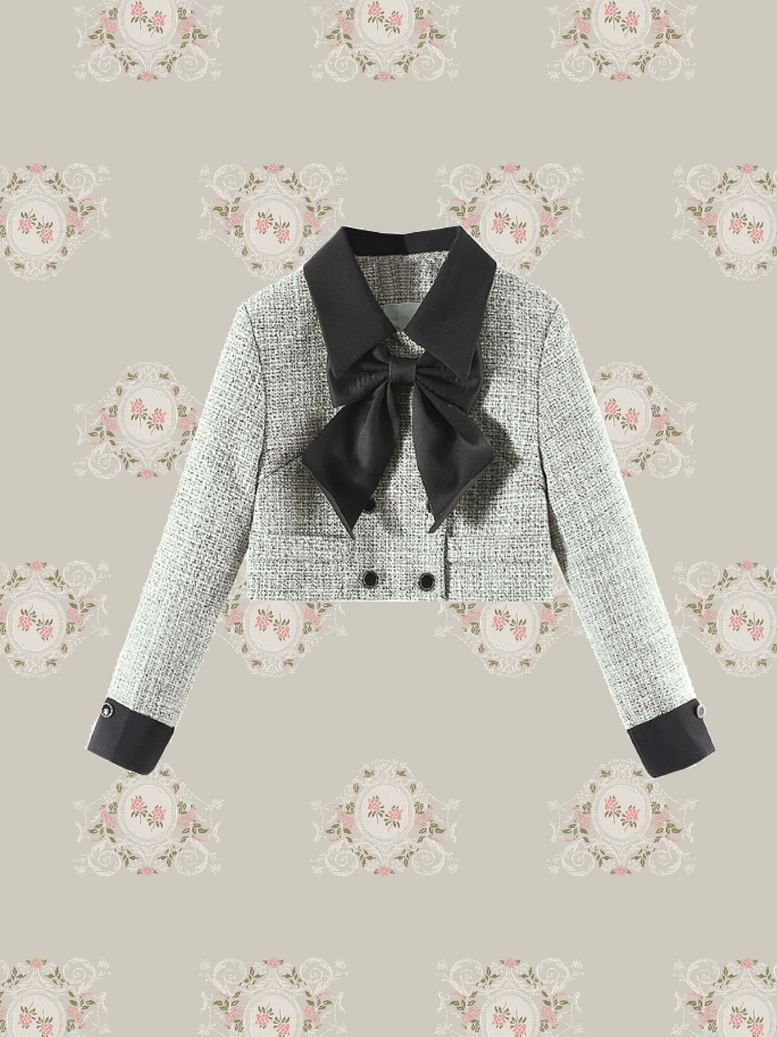 11/7 New Color❤︎ Elegant Tweed Ribbon Set-Up/エレガントツイードリボンセットアップ