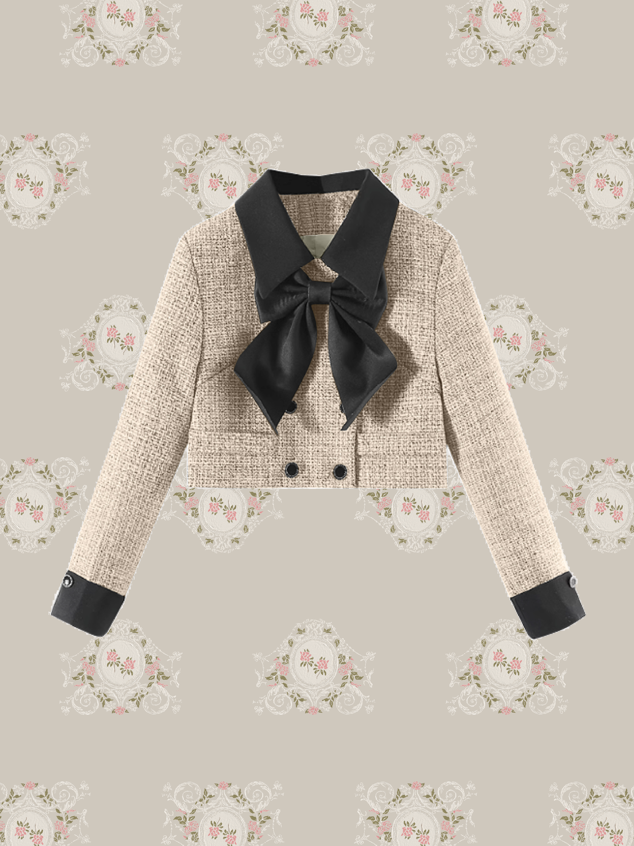 11/7 New Color❤︎ Elegant Tweed Ribbon Set-Up/エレガントツイードリボンセットアップ