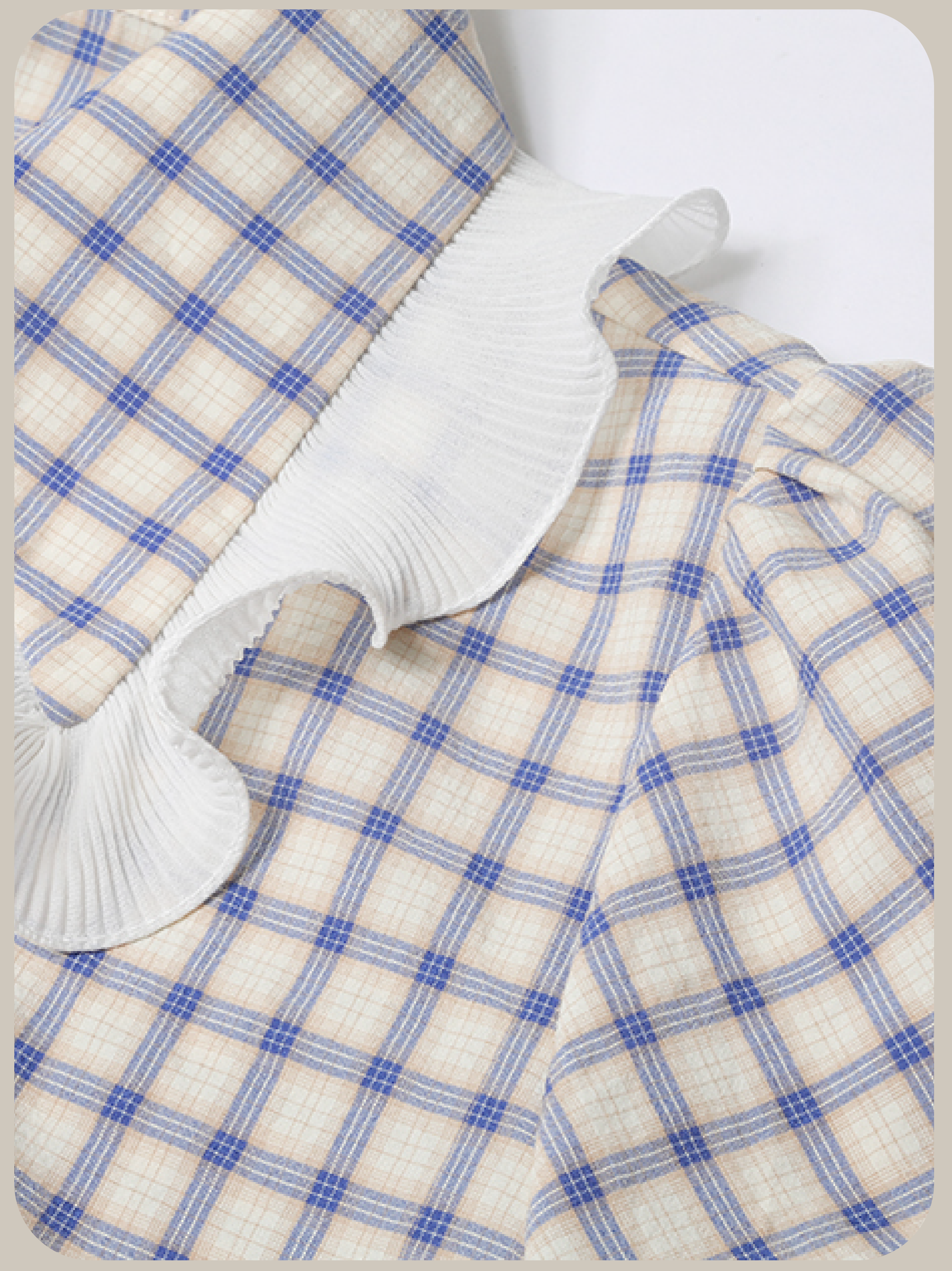 Asymmetric Pocket Check Dress