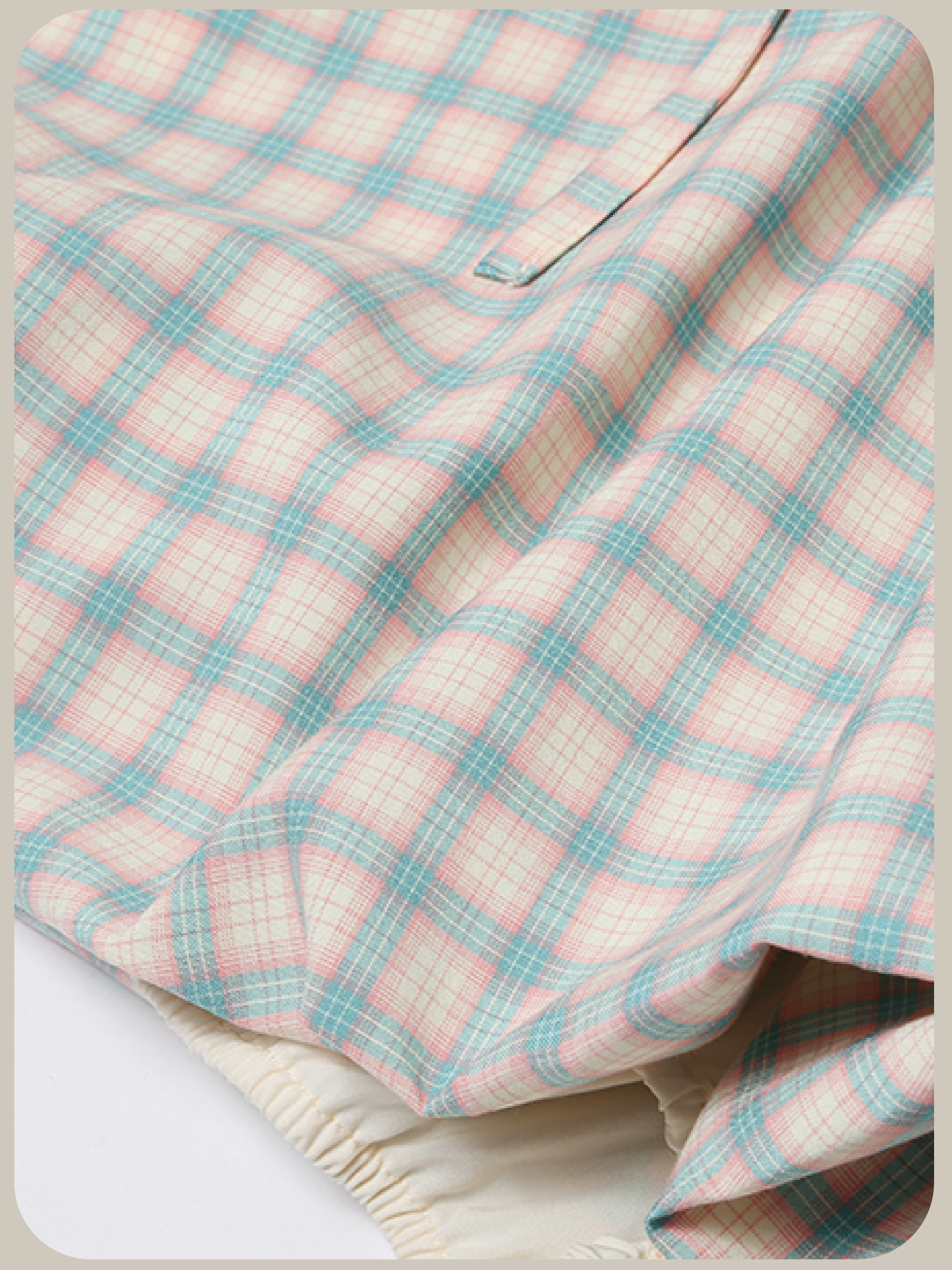 Gingham Check Baloon Skirt