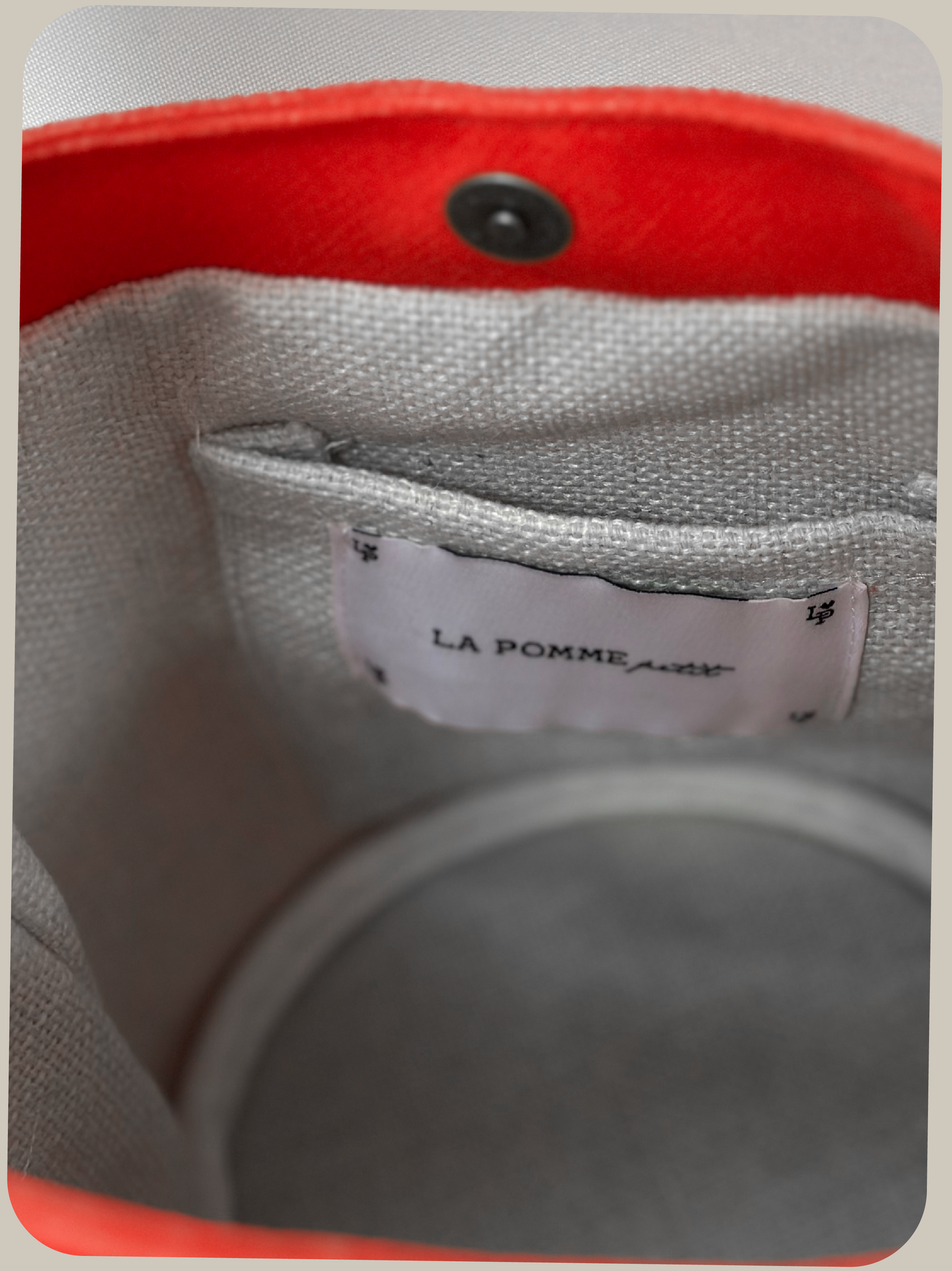 LA POMME petit Puffy Strap Bucket Bag.