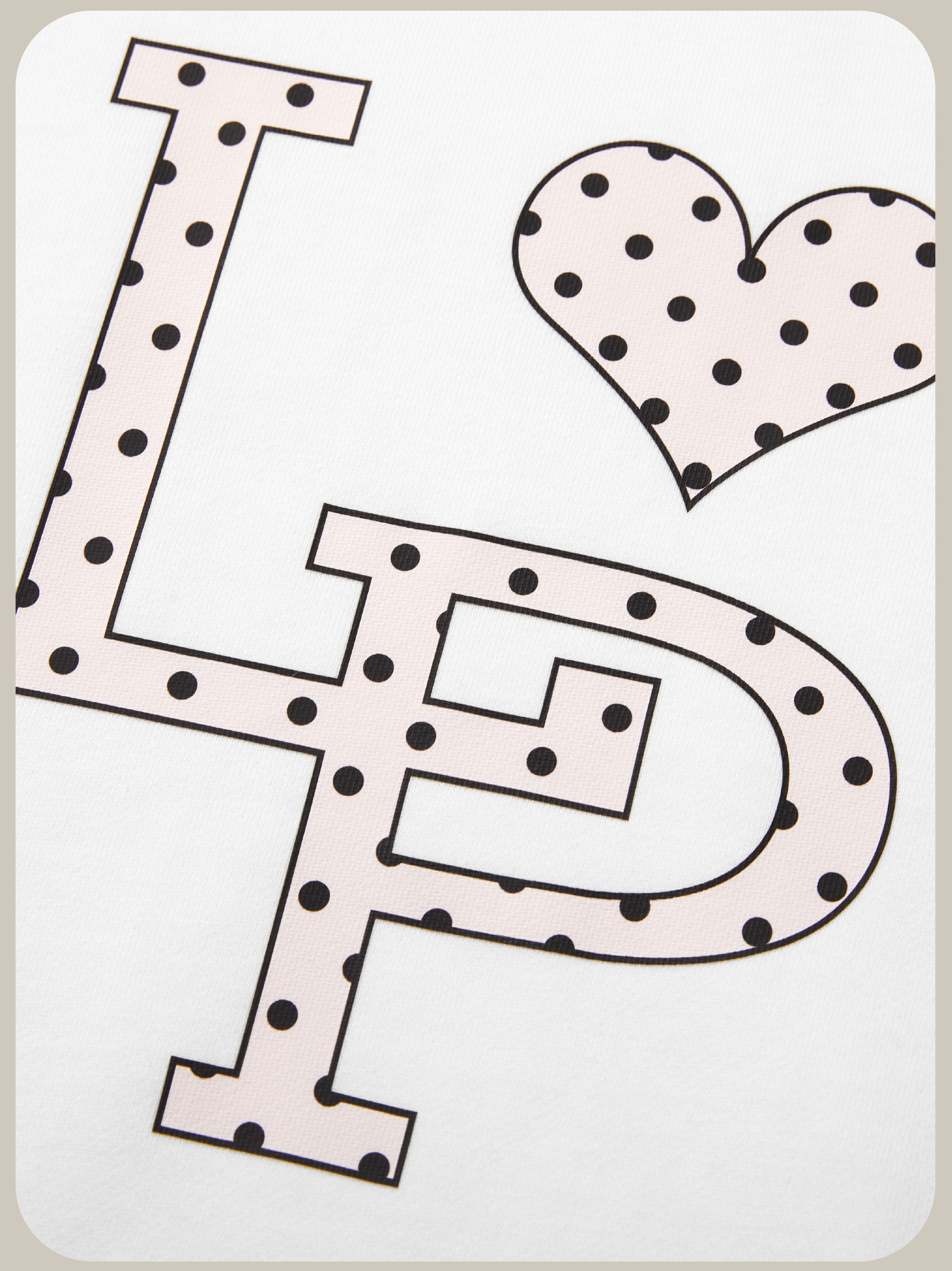 LA POMME petit Dot Logo Print Sweater