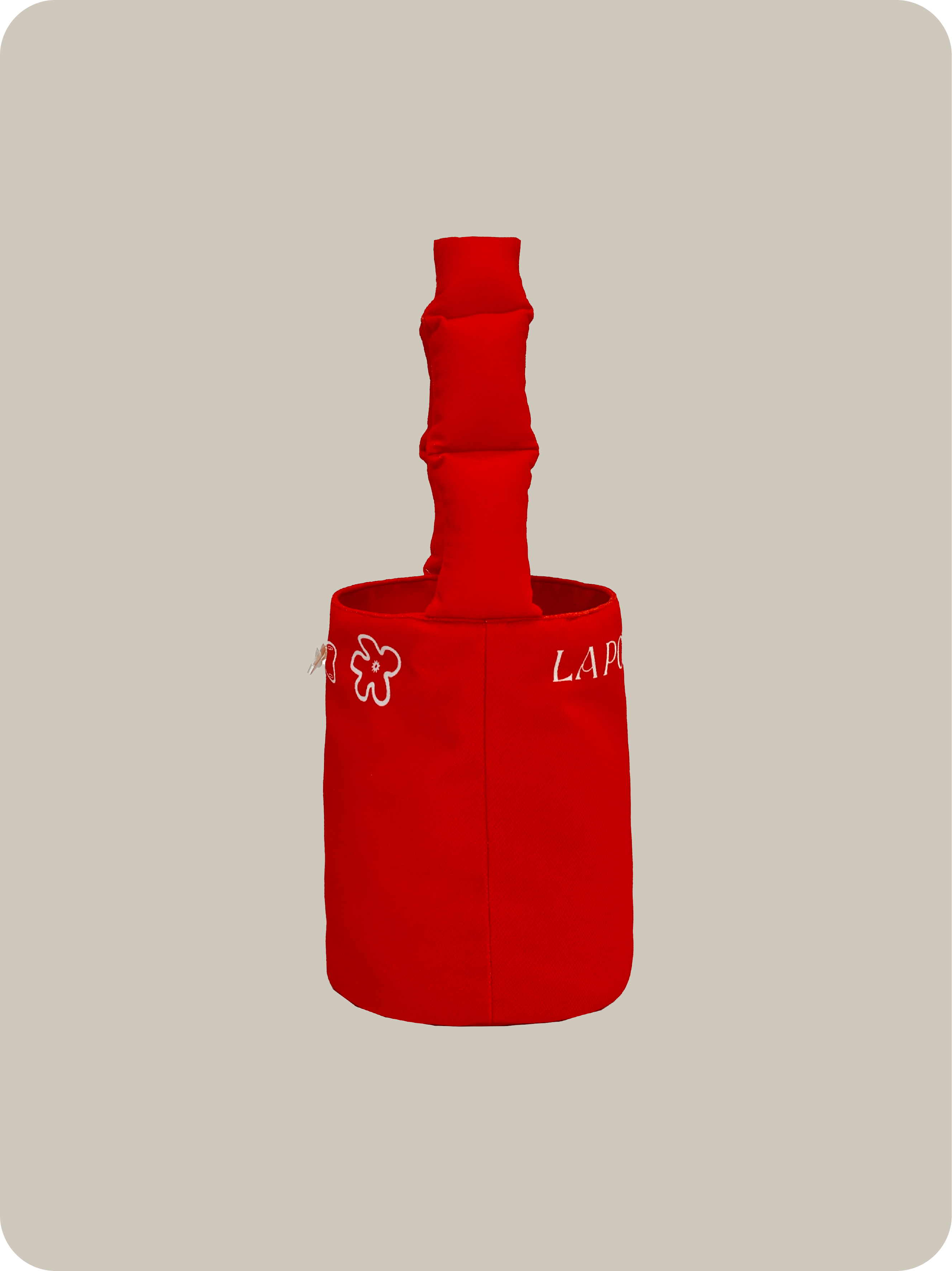 LA POMME petit Puffy Strap Bucket Bag.