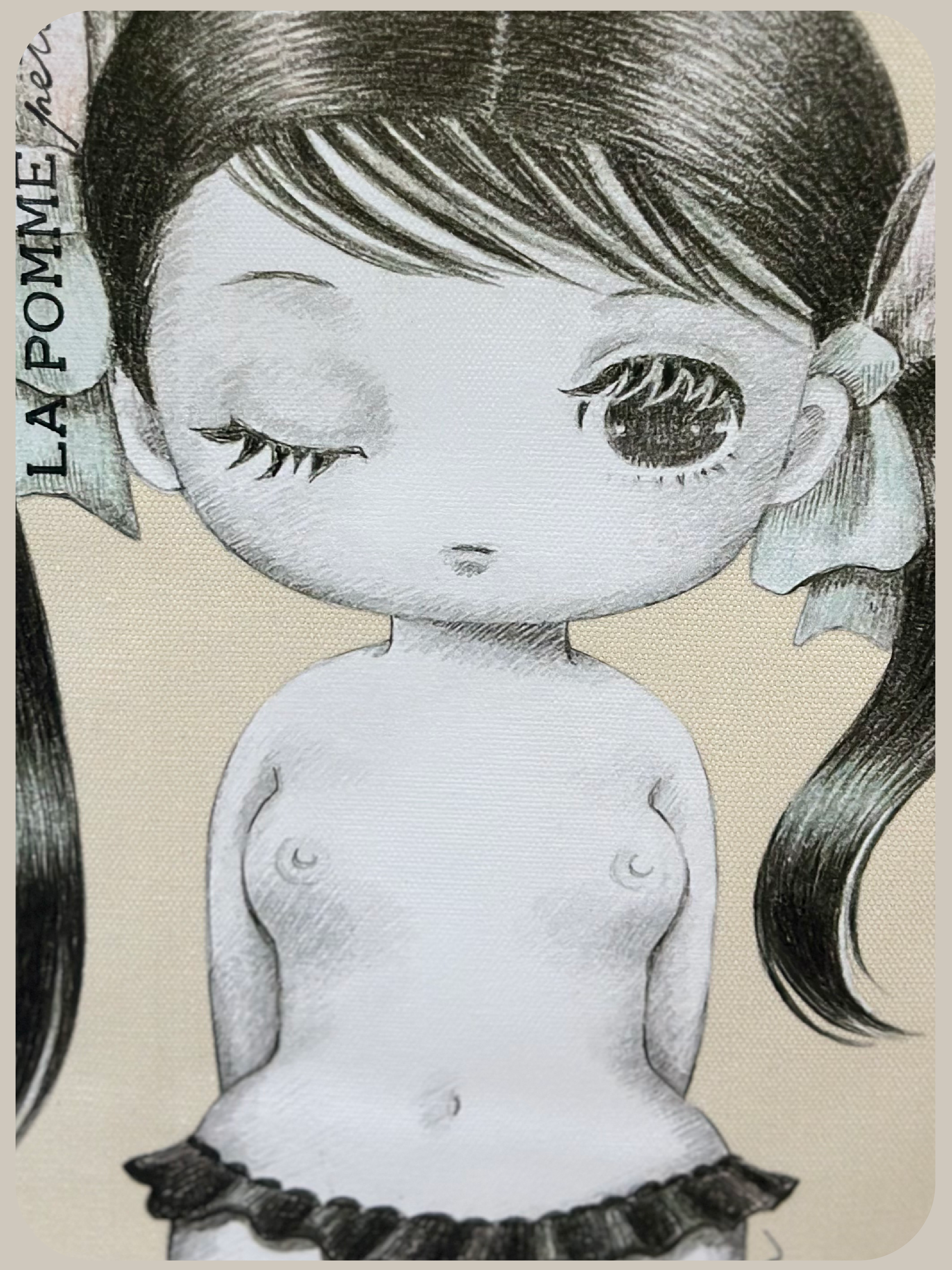 MURAKAMI MOE LA POMME petit Collaboration Girls Tote Bag