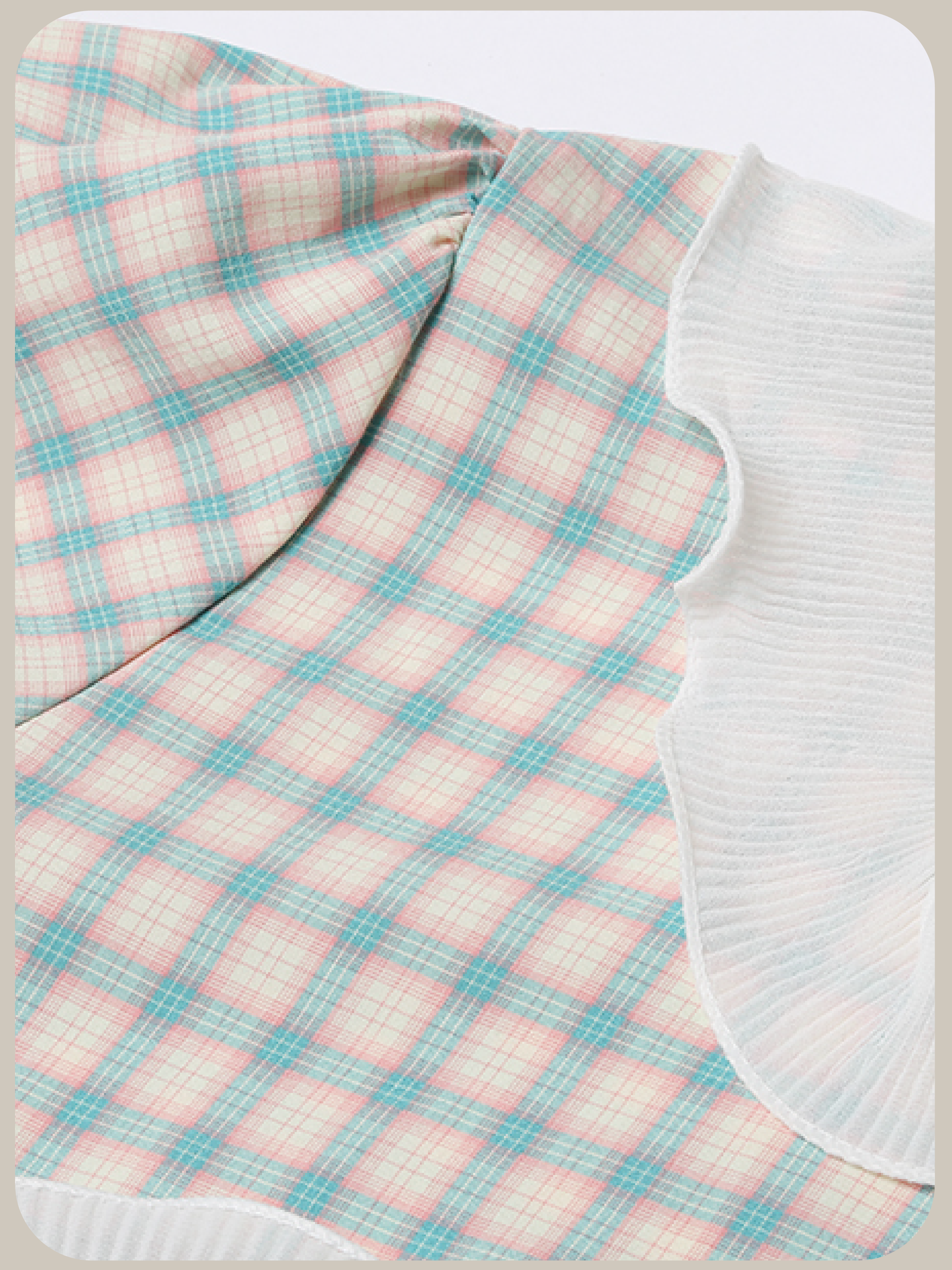 Asymmetric Pocket Check Dress