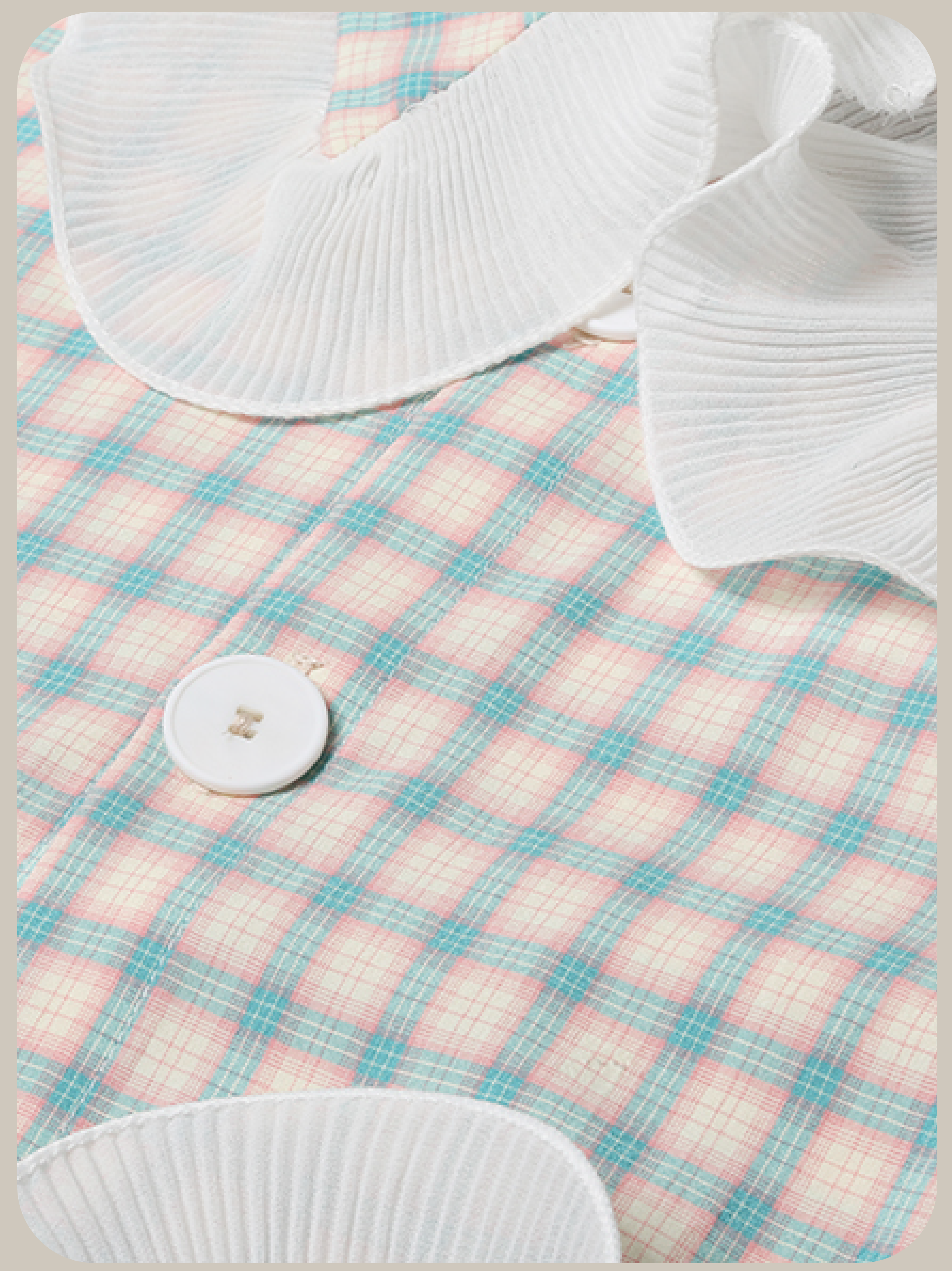 Asymmetric Pocket Check Dress