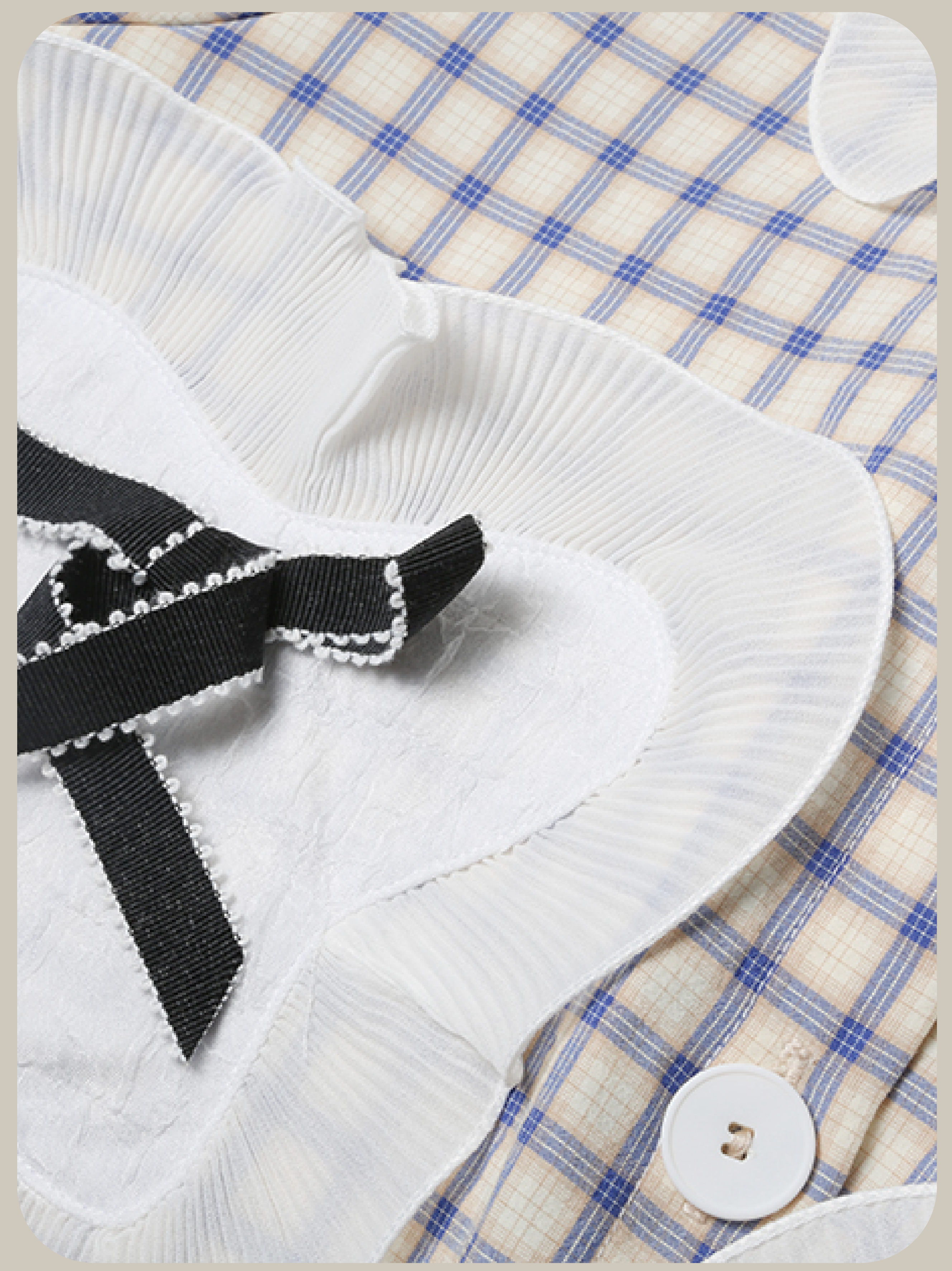 Asymmetric Pocket Check Dress