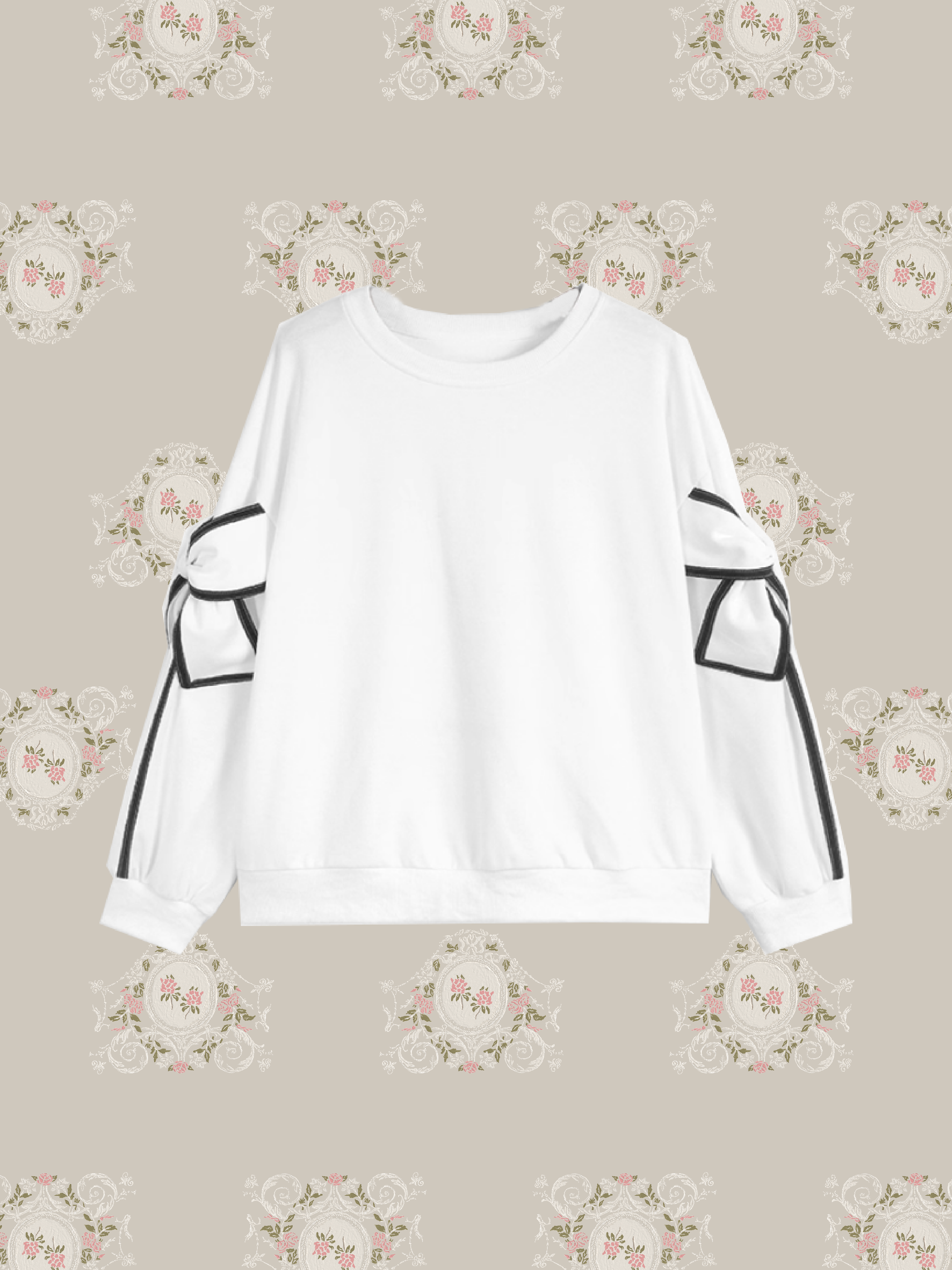 Ribbon Motif Sweat/リボンモチーフスウェット
