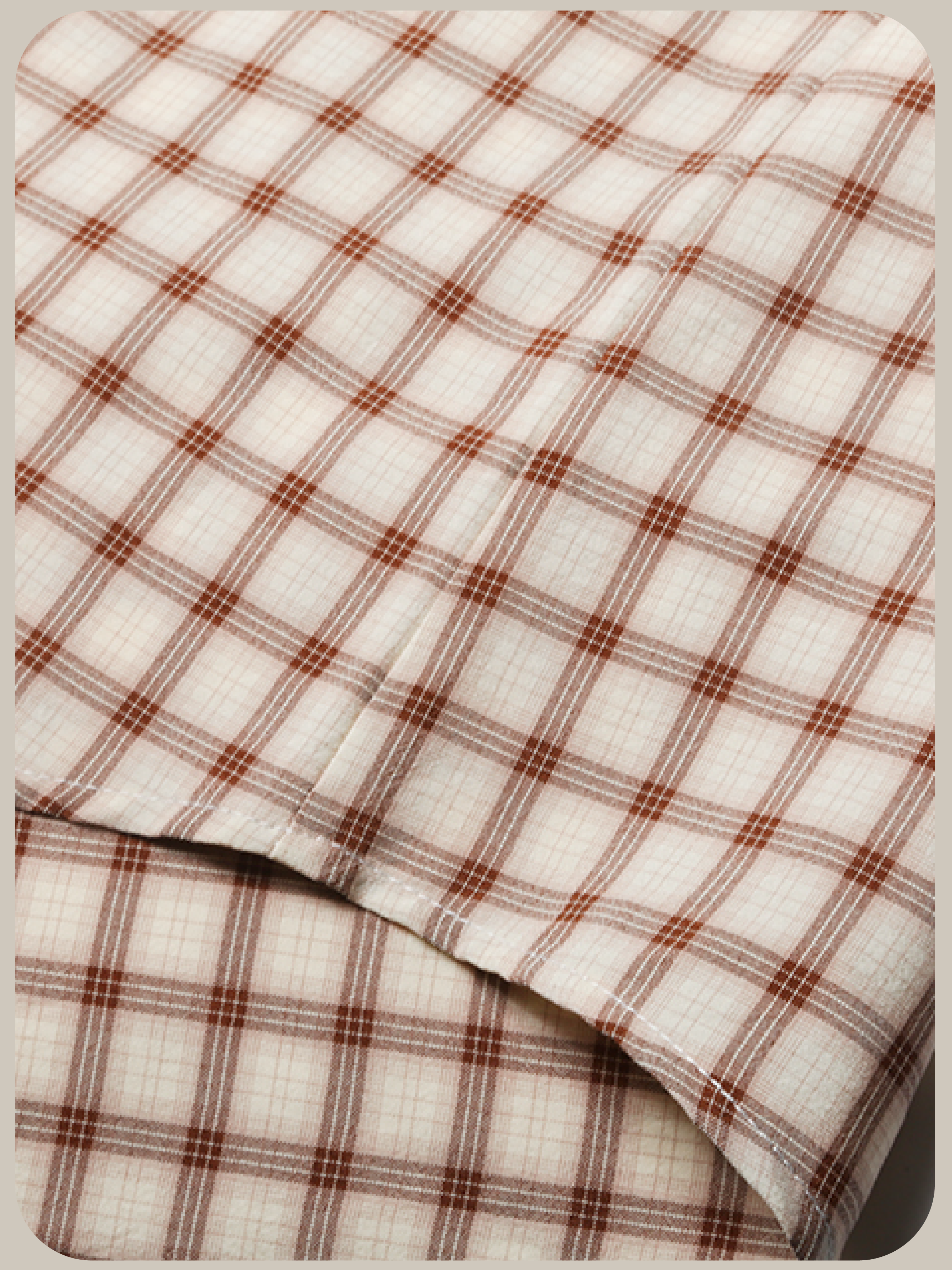 Asymmetric Pocket Check Dress