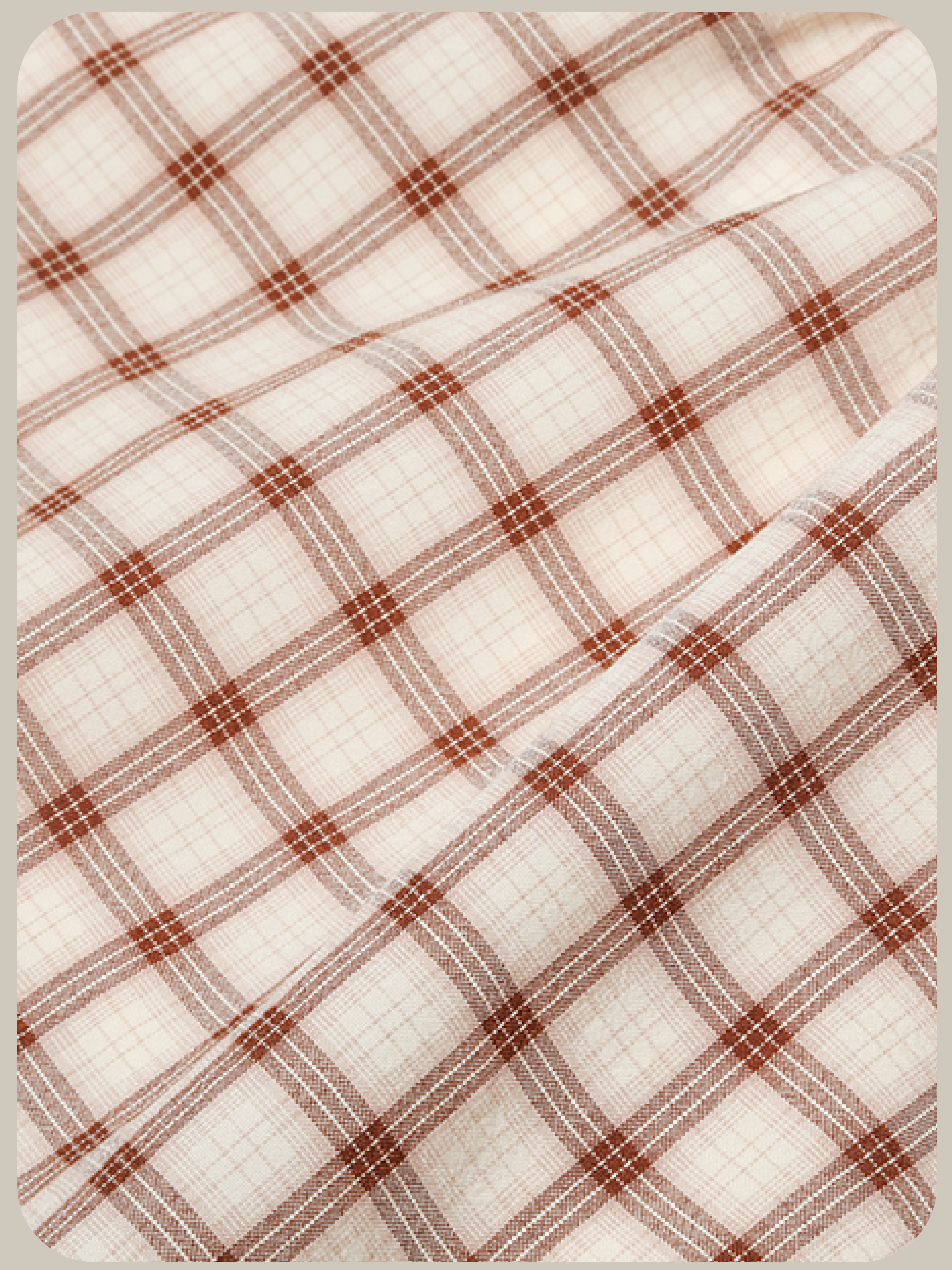 Gingham Check Baloon Skirt