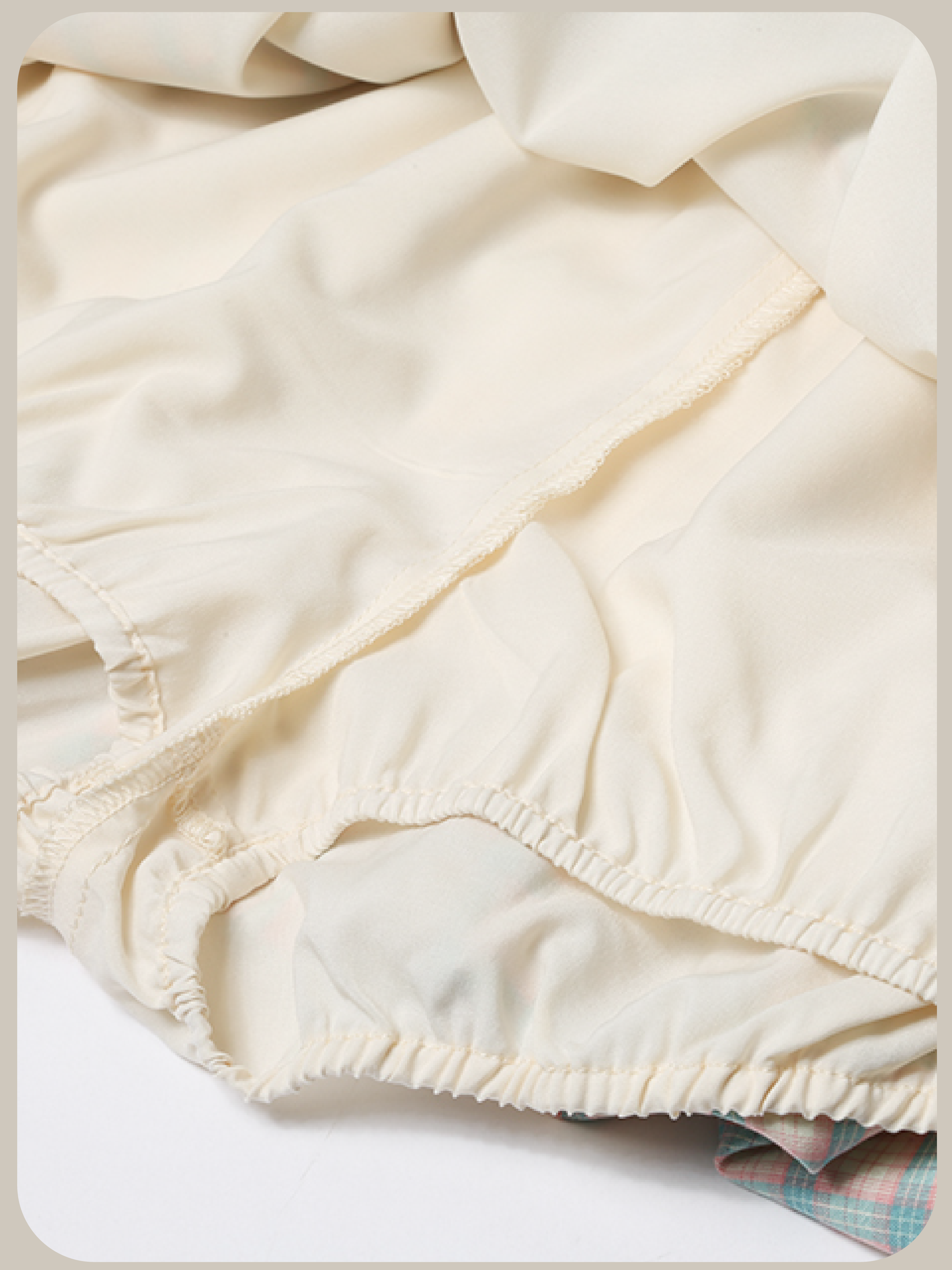 Gingham Check Baloon Skirt