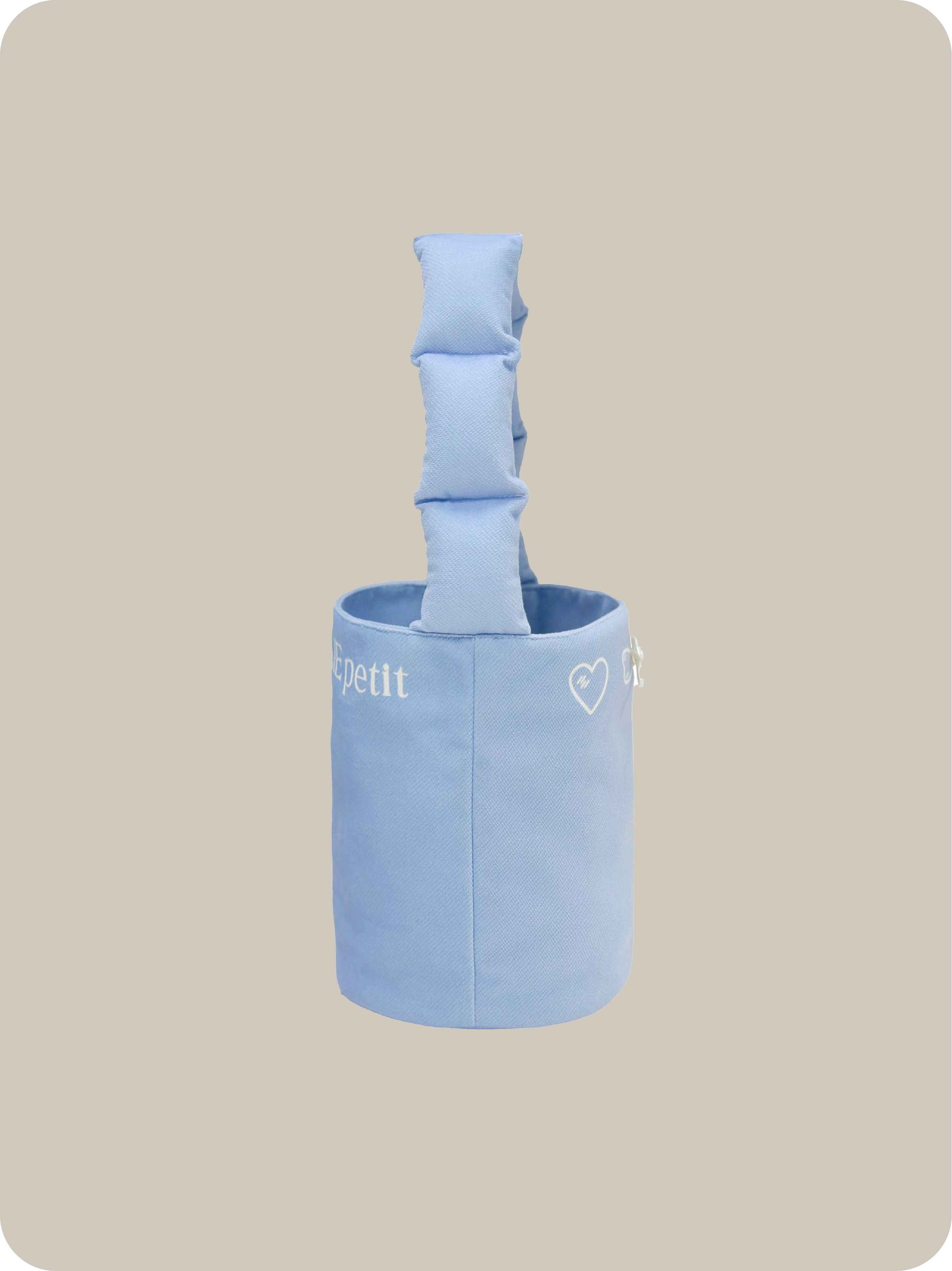 LA POMME petit Puffy Strap Bucket Bag.