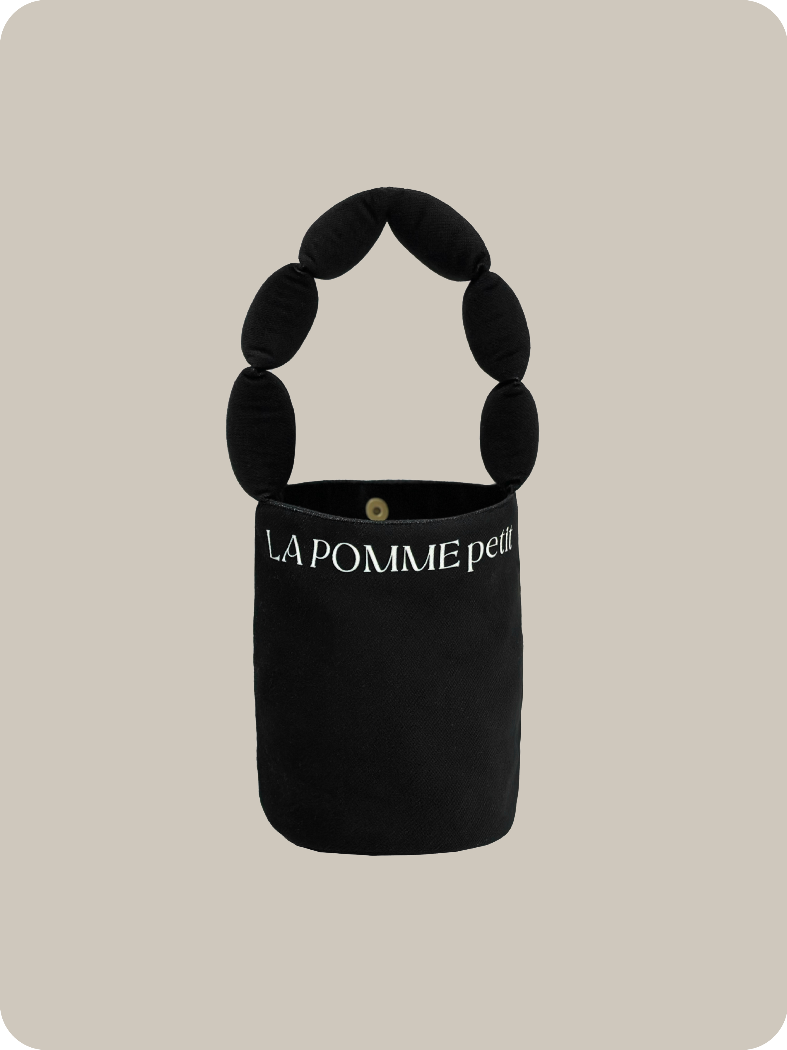 LA POMME petit Puffy Strap Bucket Bag.