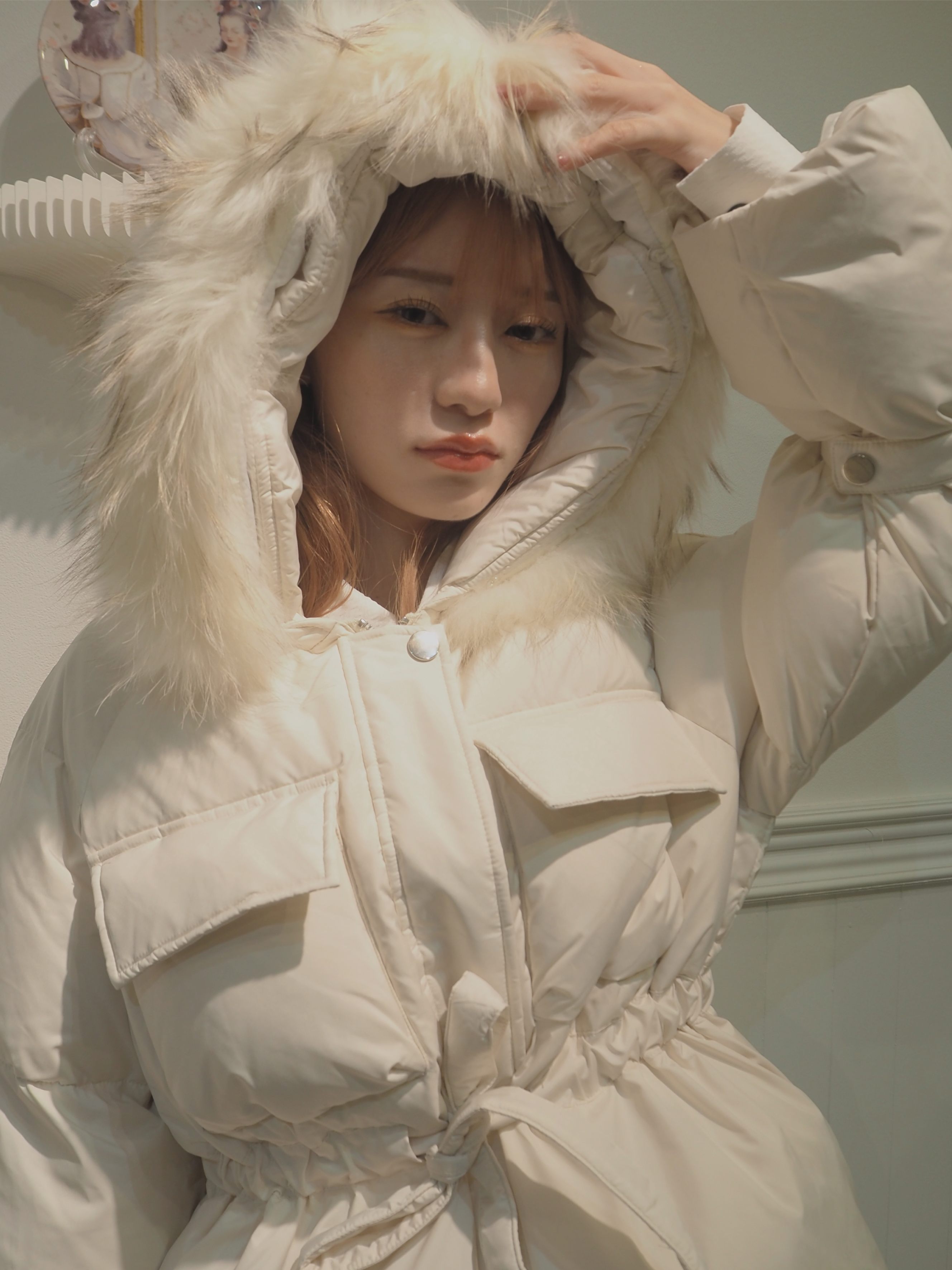 ・予約商品・Puff Belted Duck Down Coat ベルト付きパフダックダウンコート