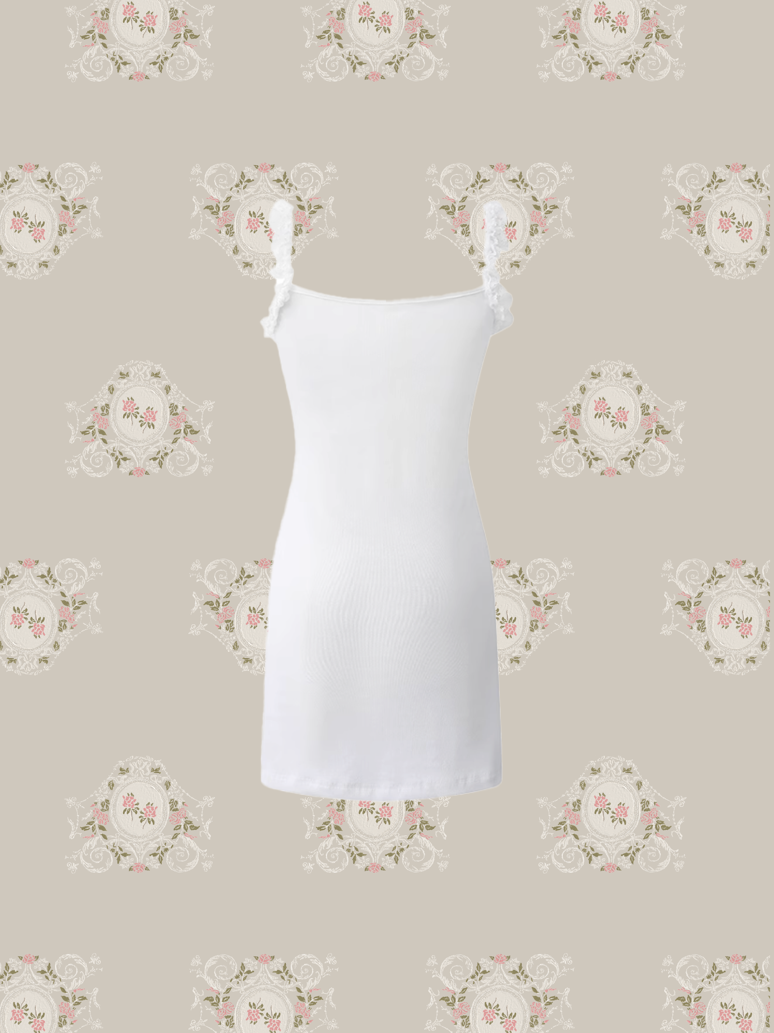 Strappy Lace Mini Fitted Dress/ストラップレースミニフィットドレス