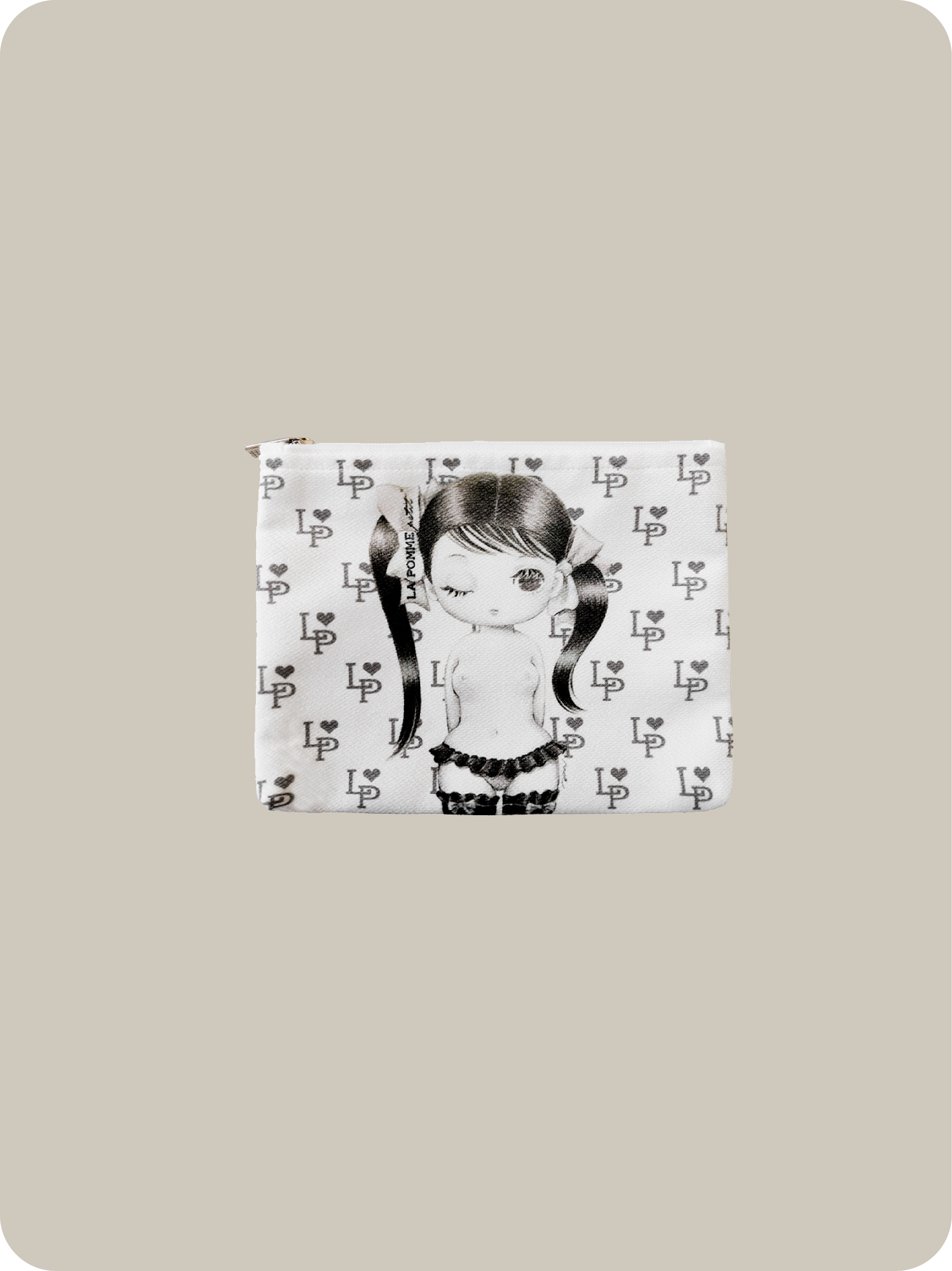 MURAKAMI MOE LA POMME petit Collaboration Girl pouch