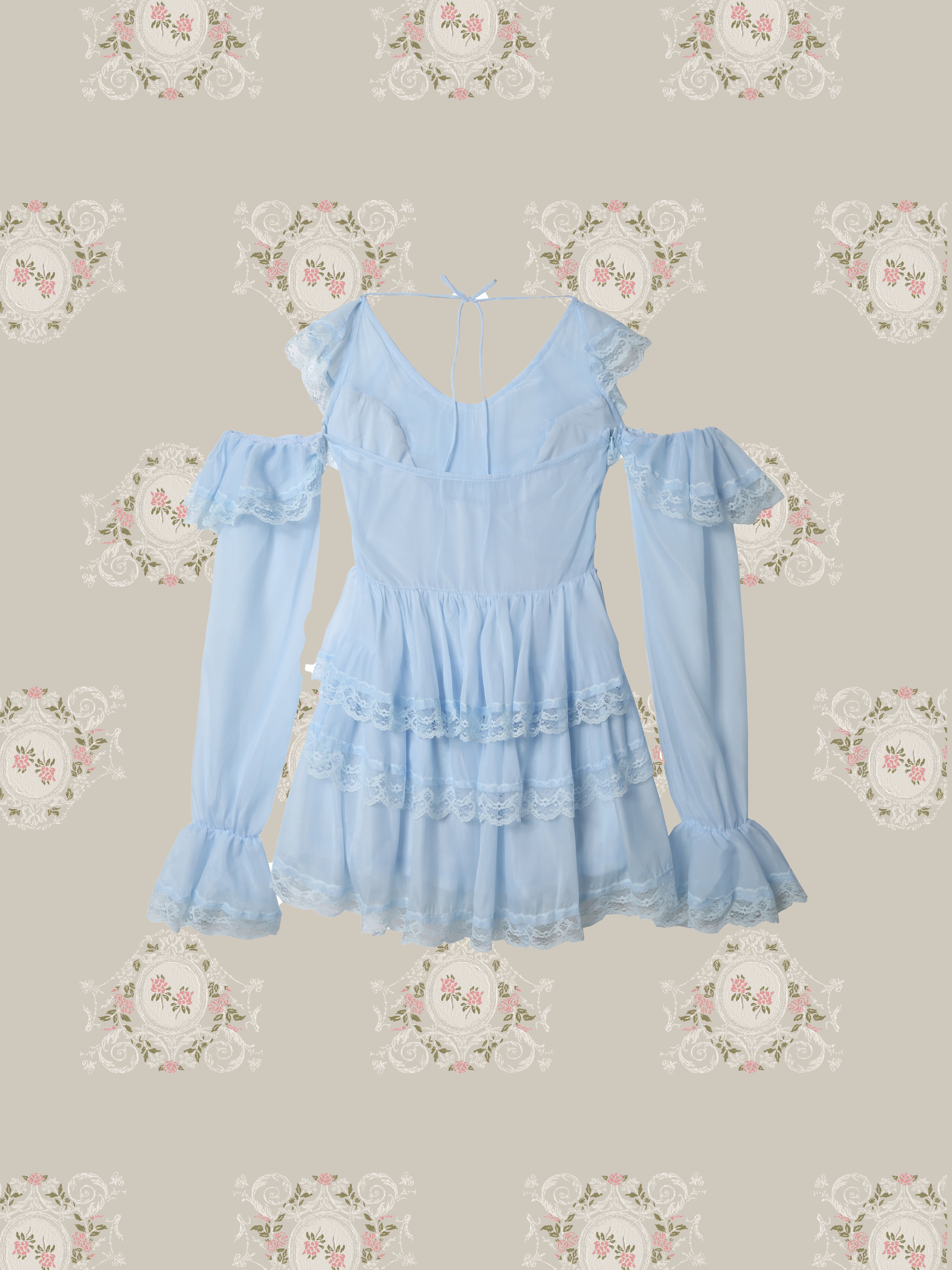 Romantic Flare Layer Lace One Piece/ロマンティックフレアレイヤーレースワンピース