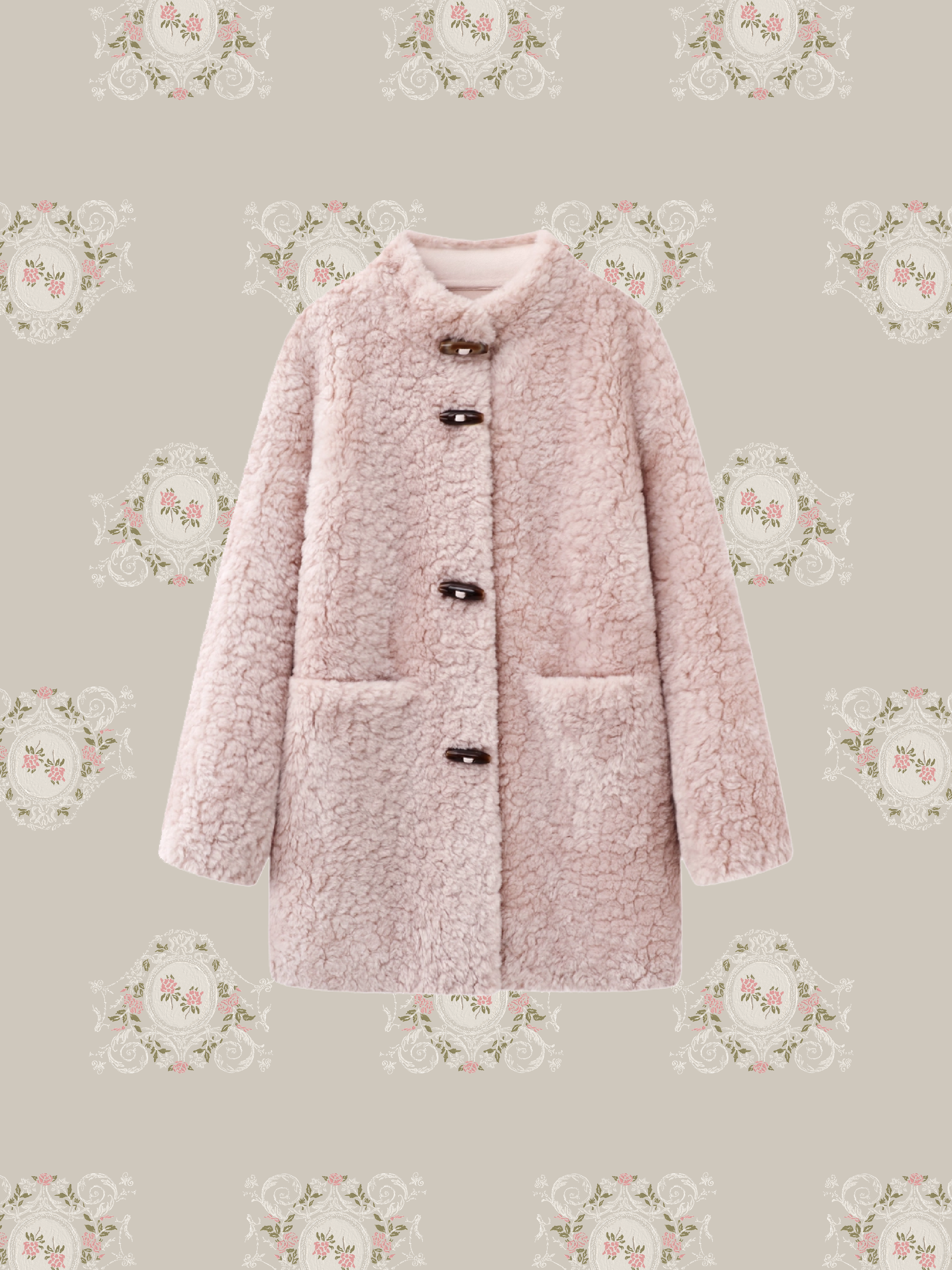 Mid-length Fluffy Fur Coat/ふわふわミドル丈ファーコート