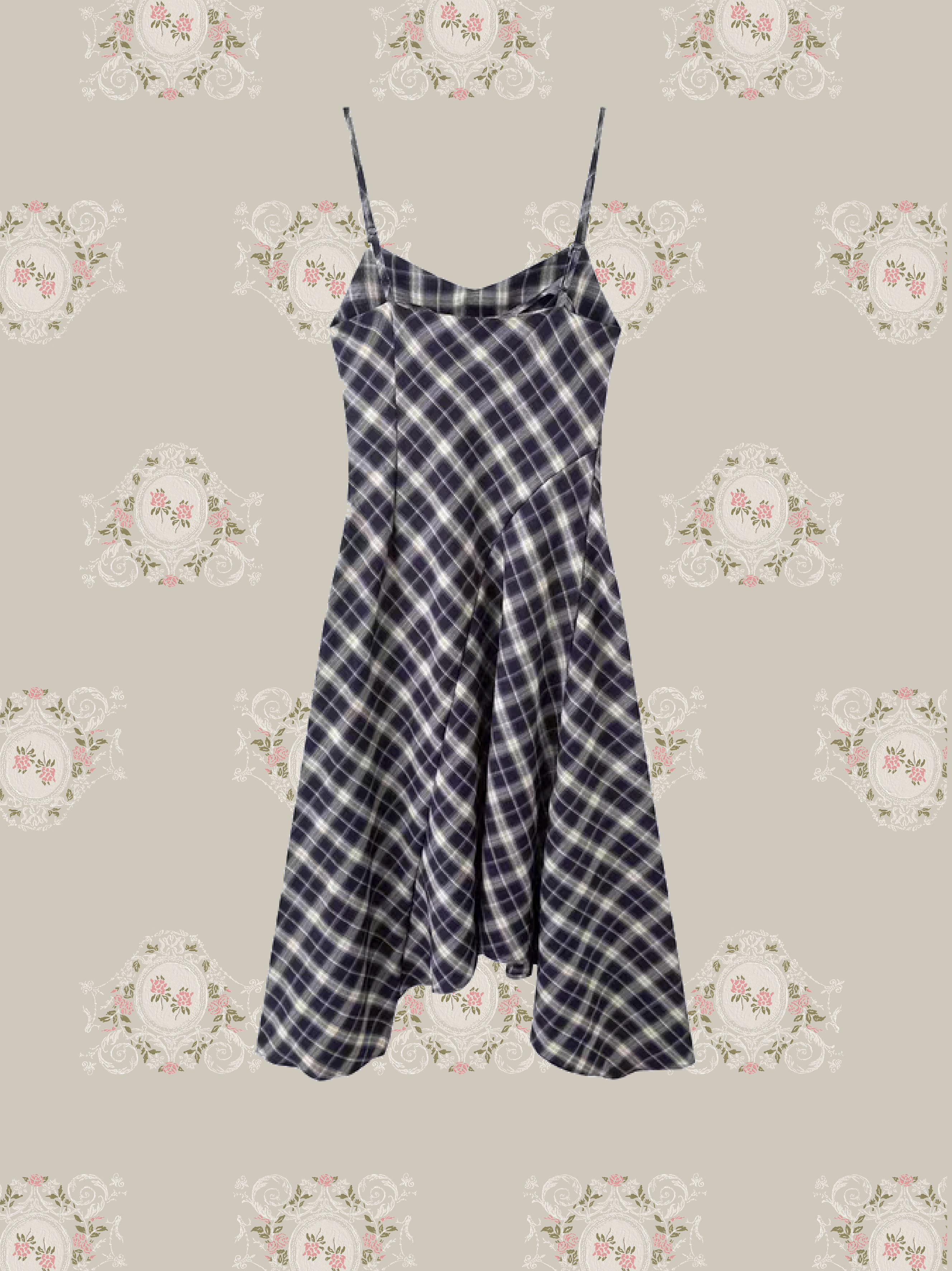 Classic Tartan Asymmetry Camisole Dress/クラシックタータンアシンメトリーキャミソールドレス