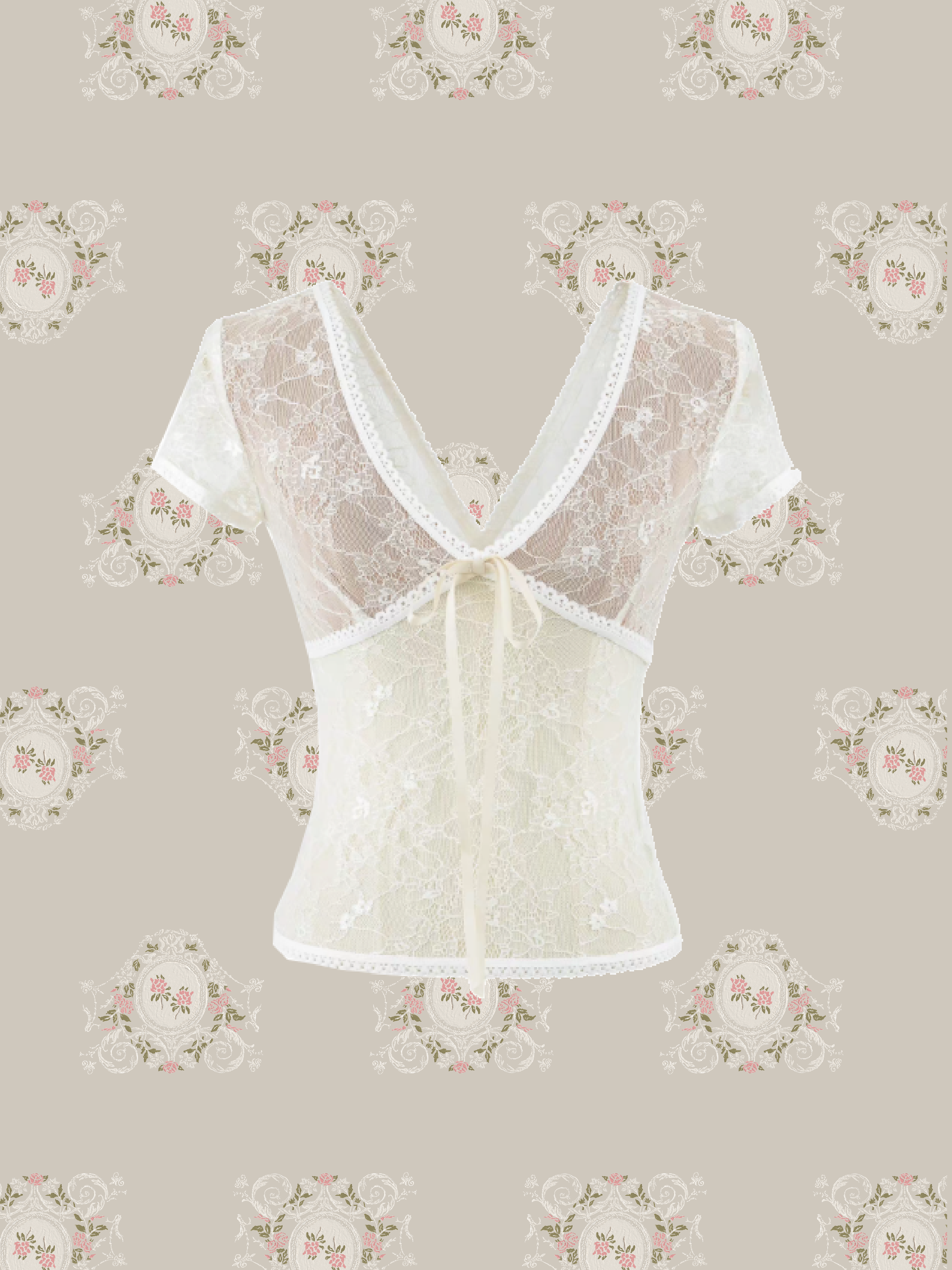 Romantic Sheer Lace Top/ロマンティックシアーレーストップス