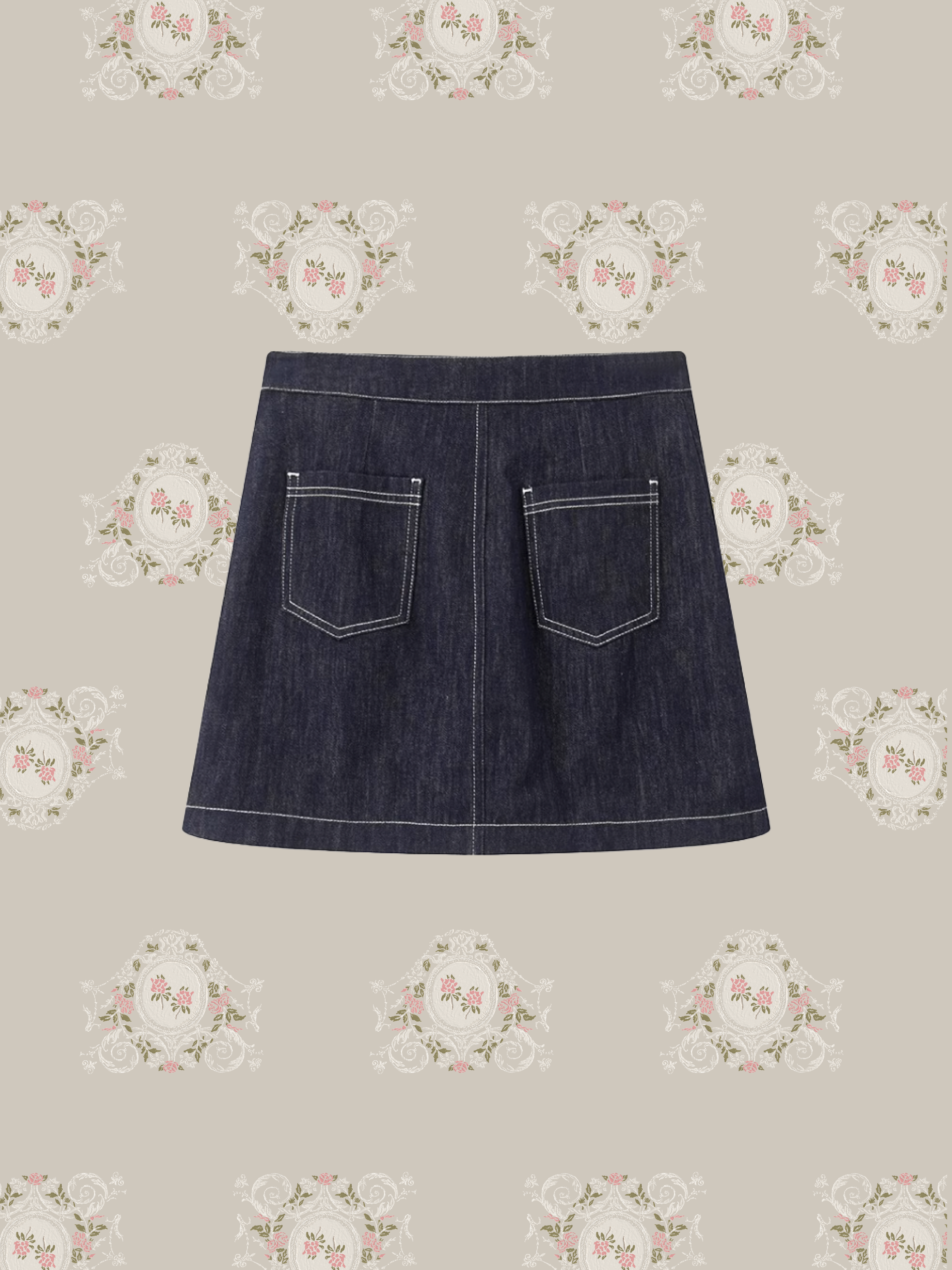 One Tone Denim Skirt/ワントーンデニムスカート