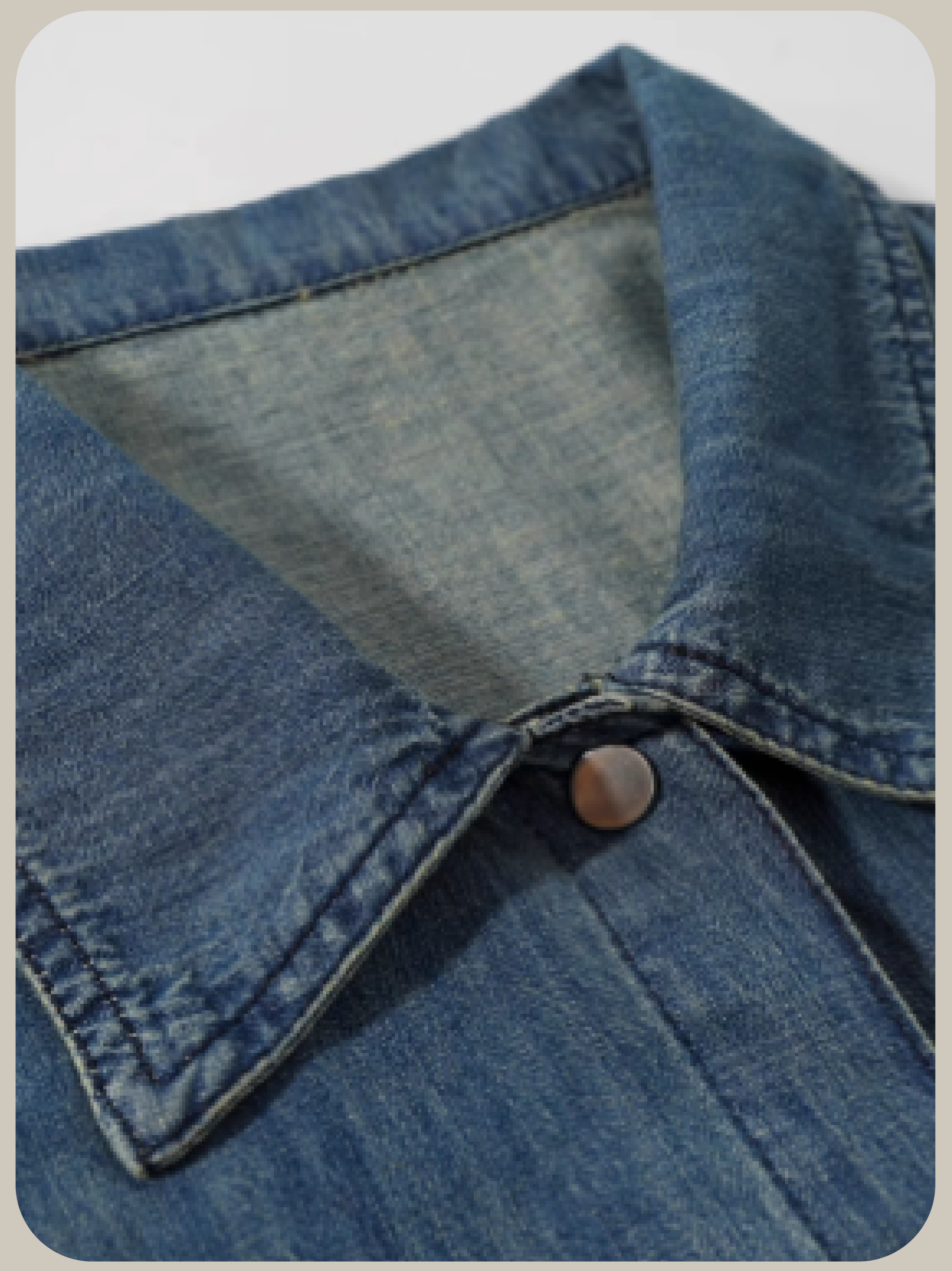 Relaxed Denim Shirt With Mini Bag/ミニバッグ付きリラックスデニムシャツ