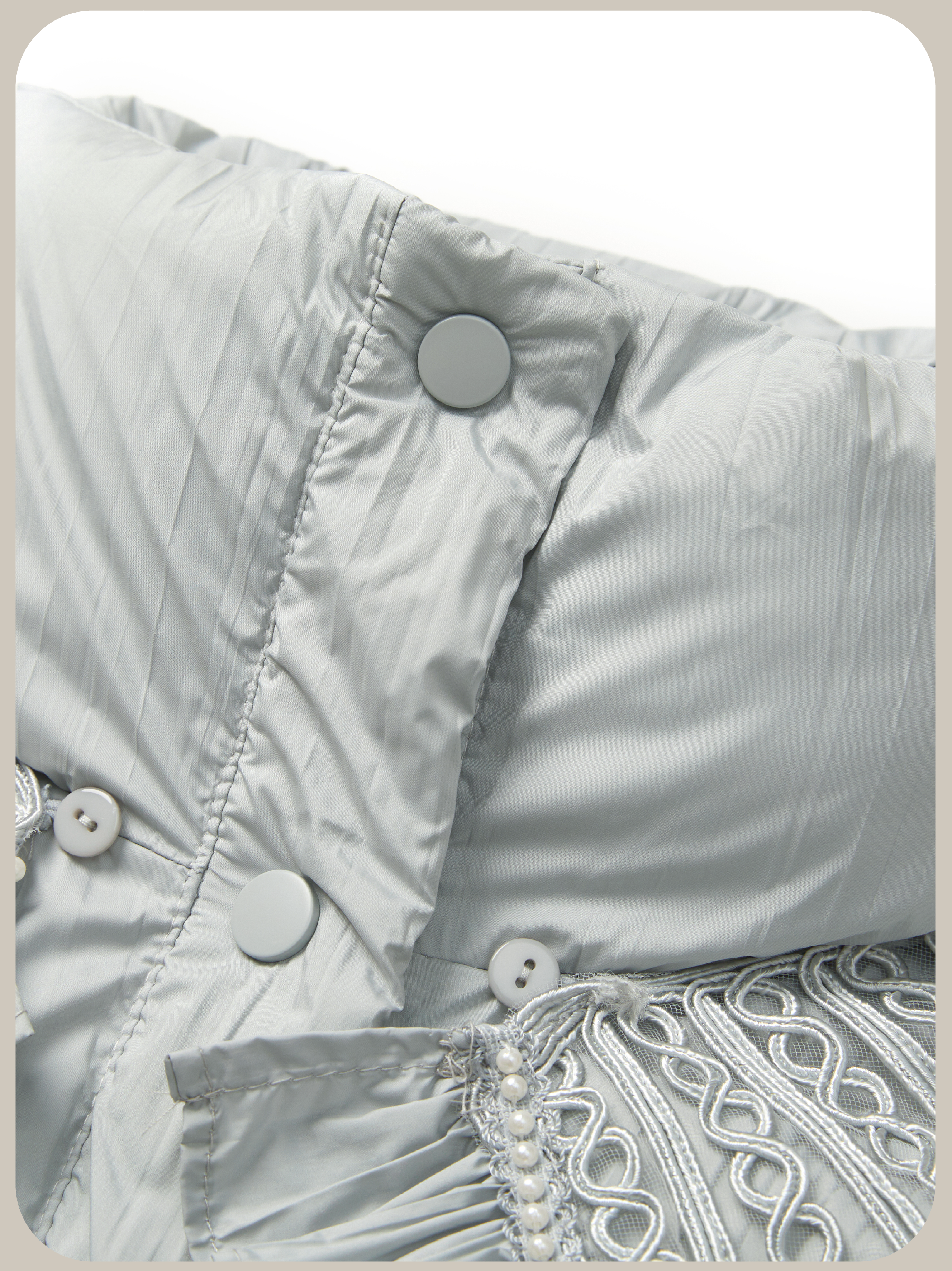 Big Frill Collar Puff Duck Down Coat.ビッグフリルカラーパフダックダウンコート