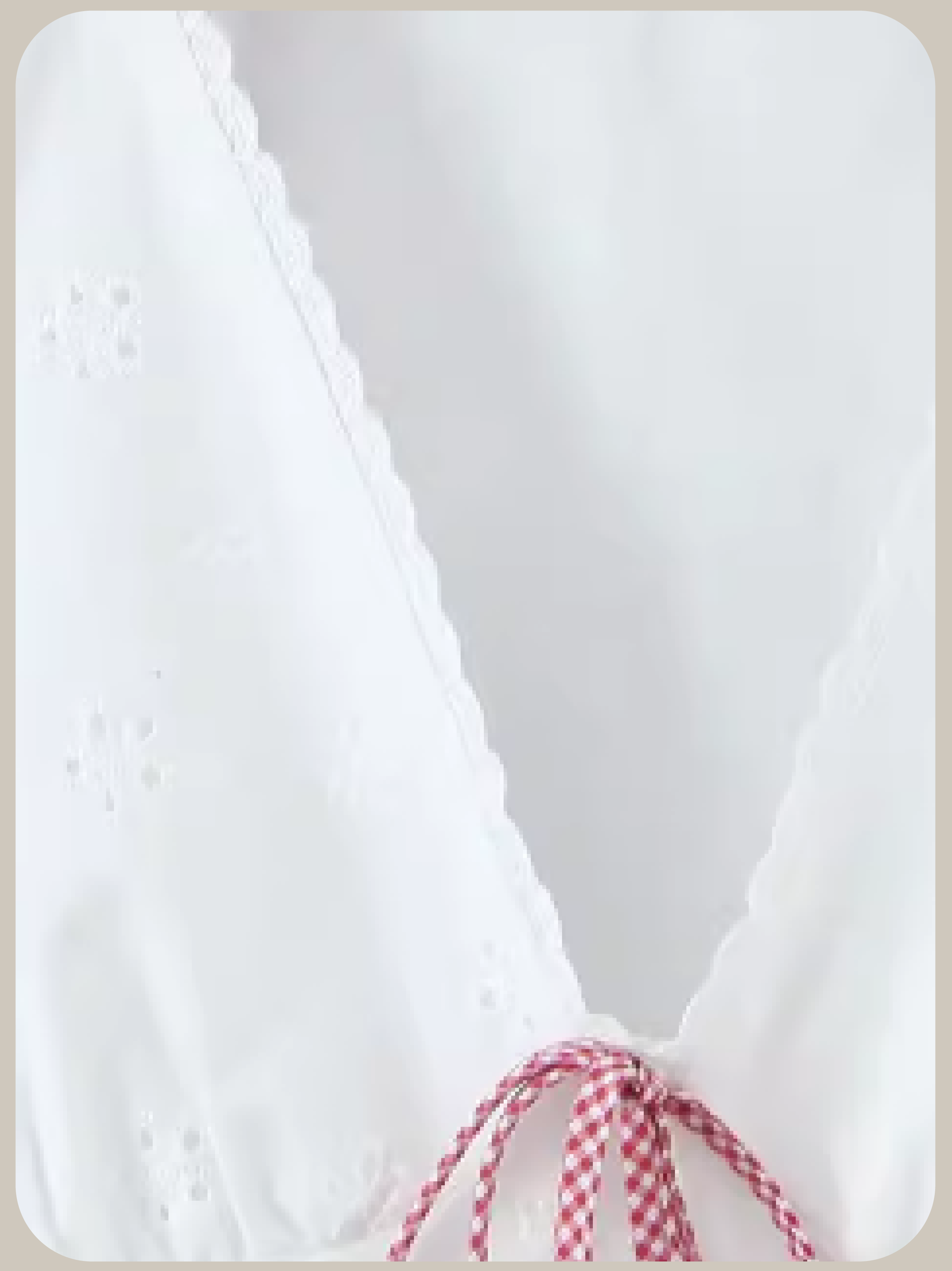 V-neck Waisted Emboss Shirt/Vネックウエストエンボスシャツ