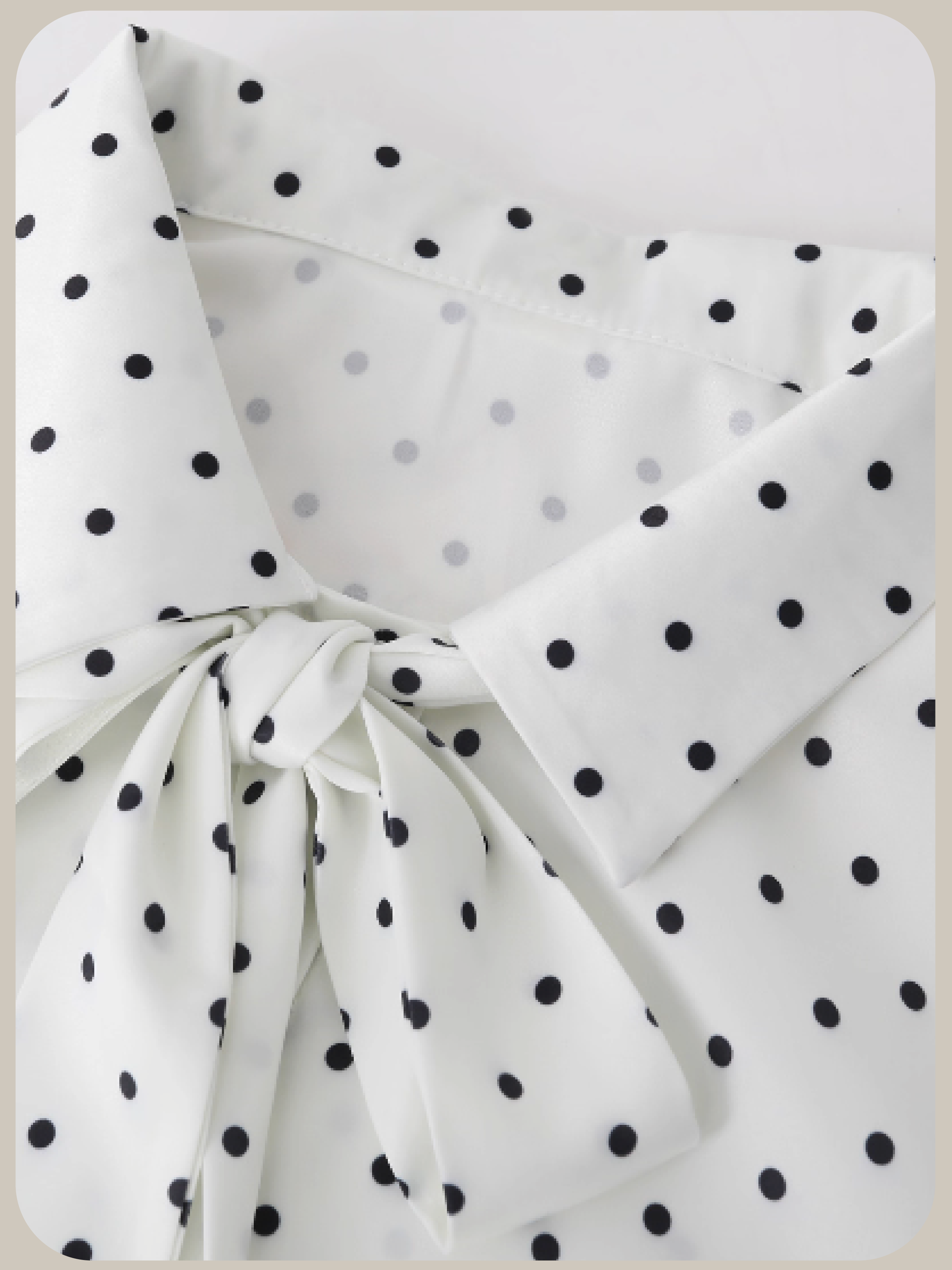 Big Ribbon Dot Shirt Set Up/ビッグリボンドットシャツセットアップ