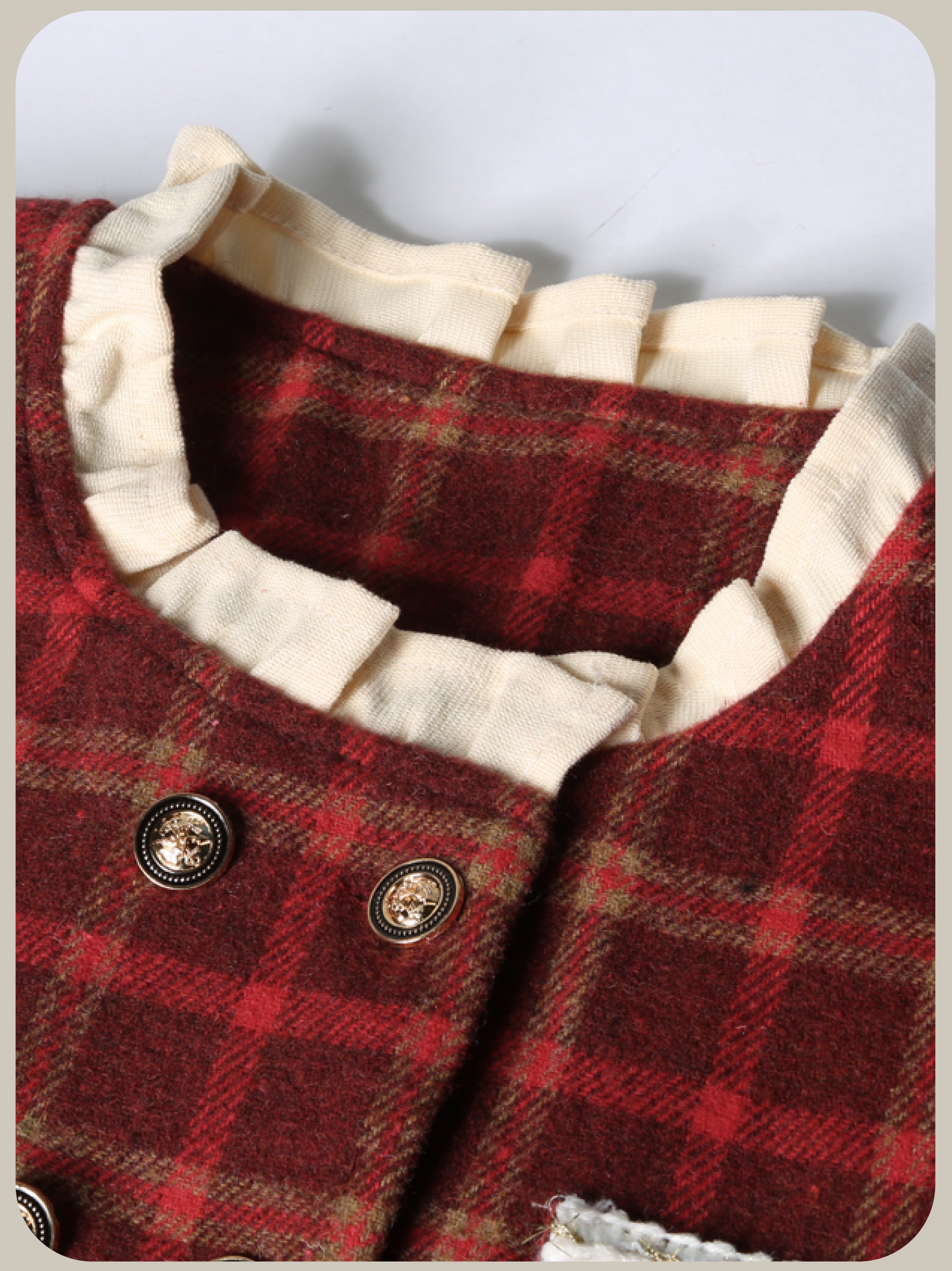・予約商品・Vintage Plaid Down Jacket Set-Up/ヴィンテージチェック柄中綿ジャケットセットアップ