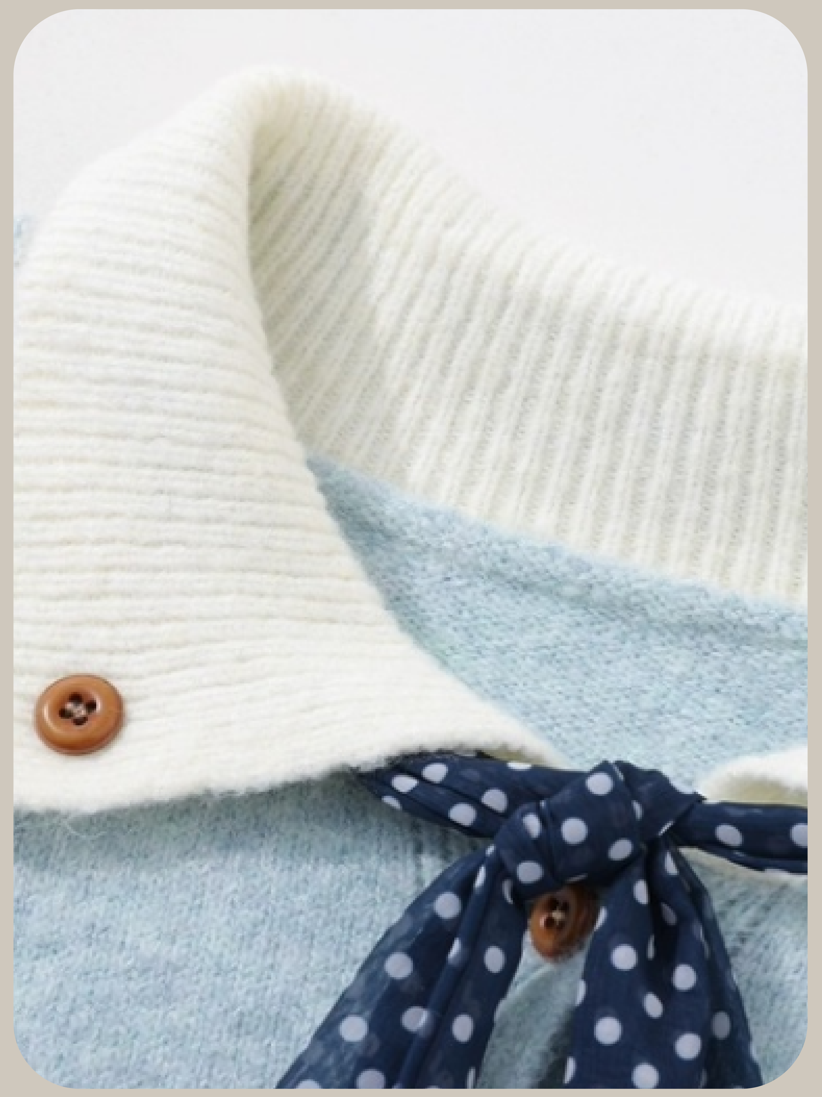 Baby Blue Tie Cardigan/ベビーブルーネクタイカーディガン