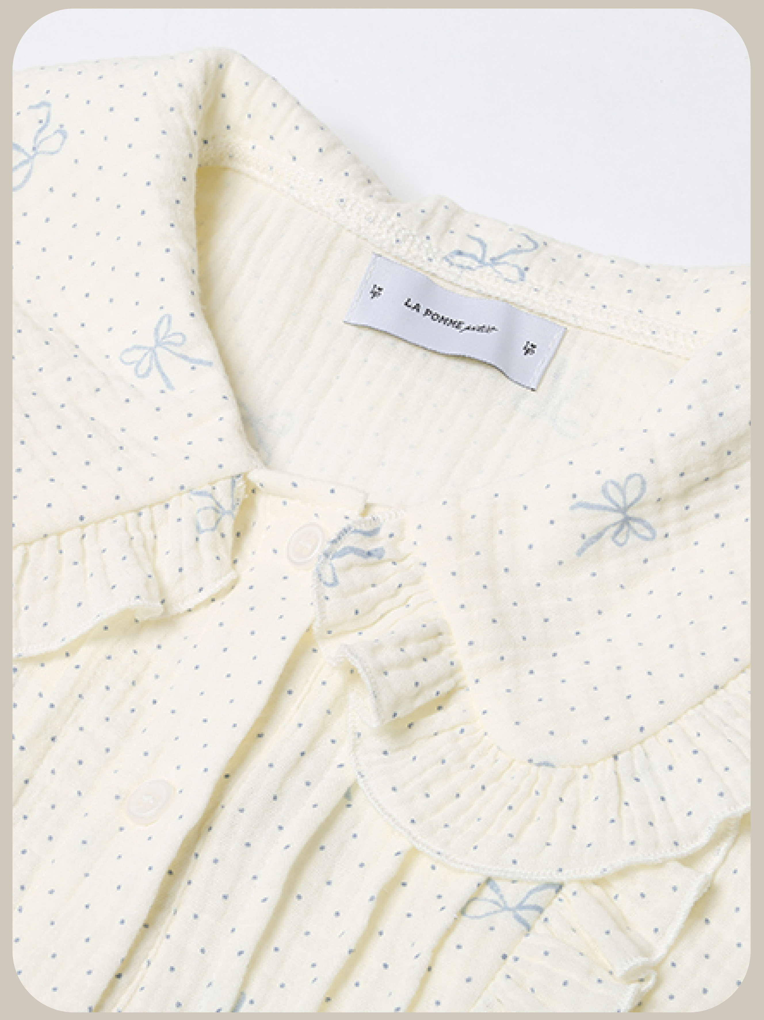 Ruffle Dotted Bow Blouse フリルドットボウブラウス