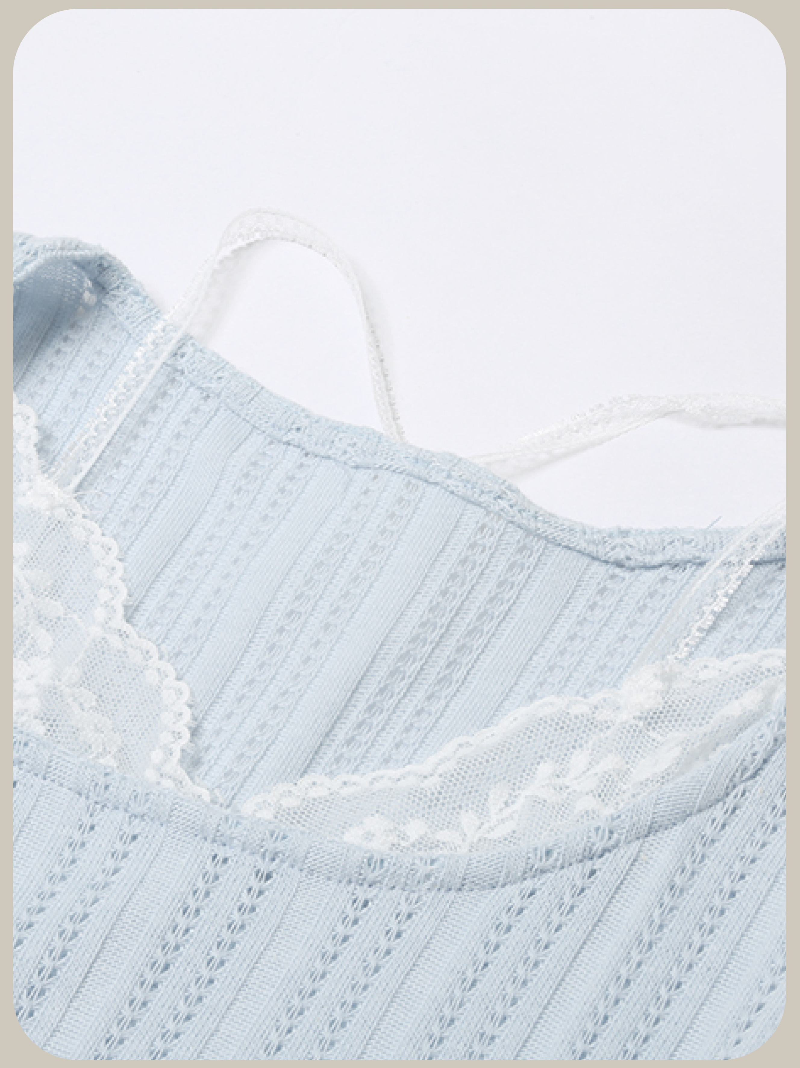 Baby Blue Lace Docking Top/ベビーブルーレースドッキングトップ