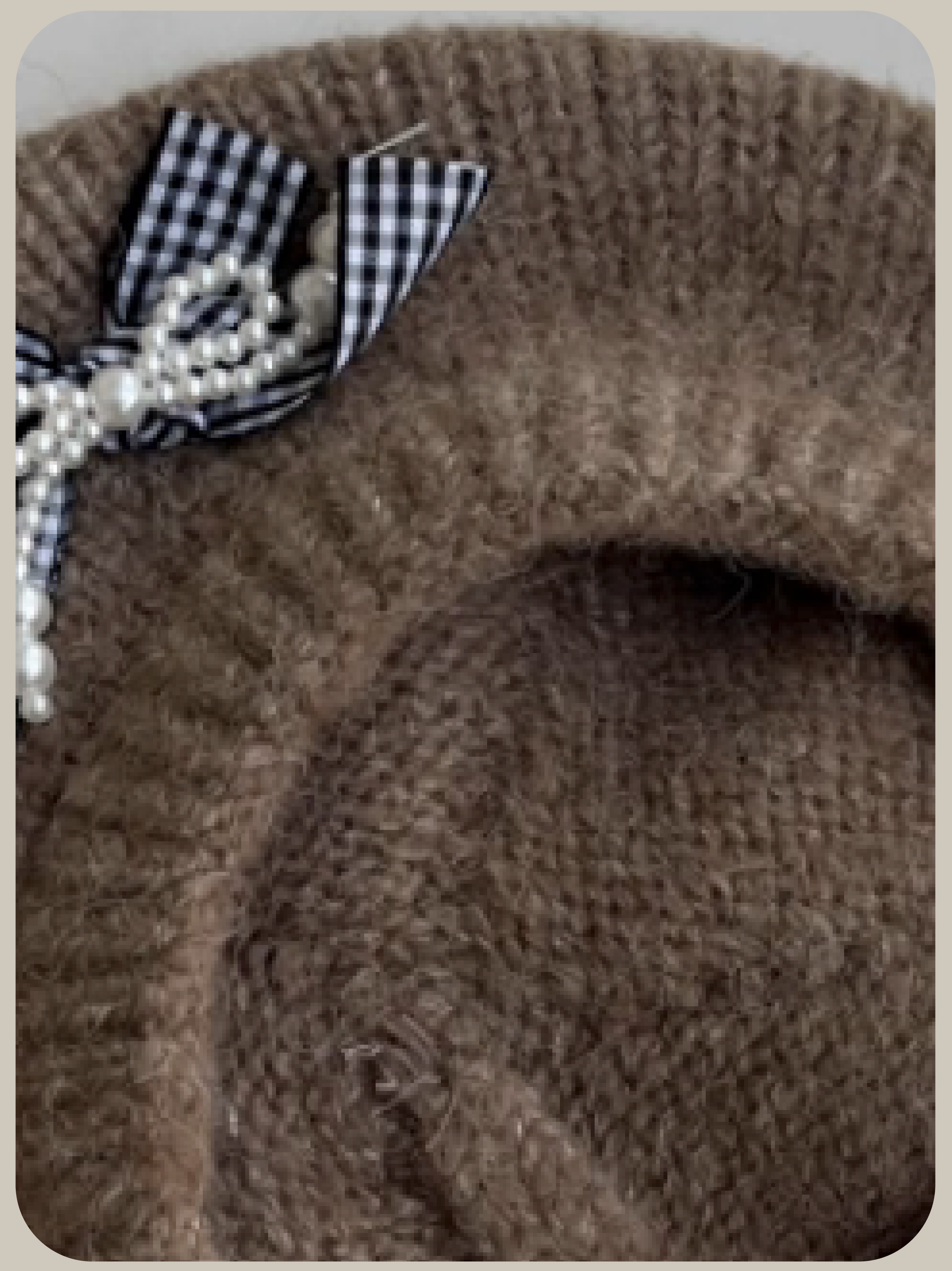 Pearl Fluffy Knit Beret/パールふわふわニットベレー