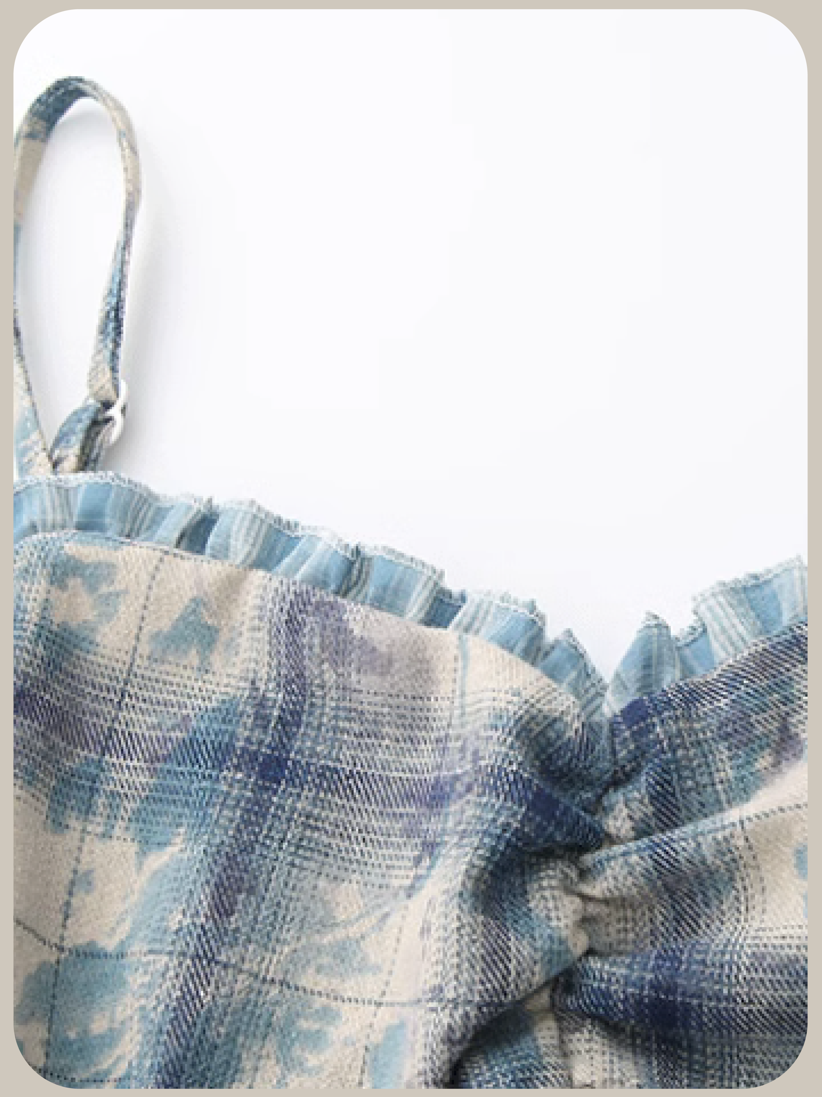 French Dyed Ruffle Cami Dress/フレンチスタイル染めフリルキャミワンピース