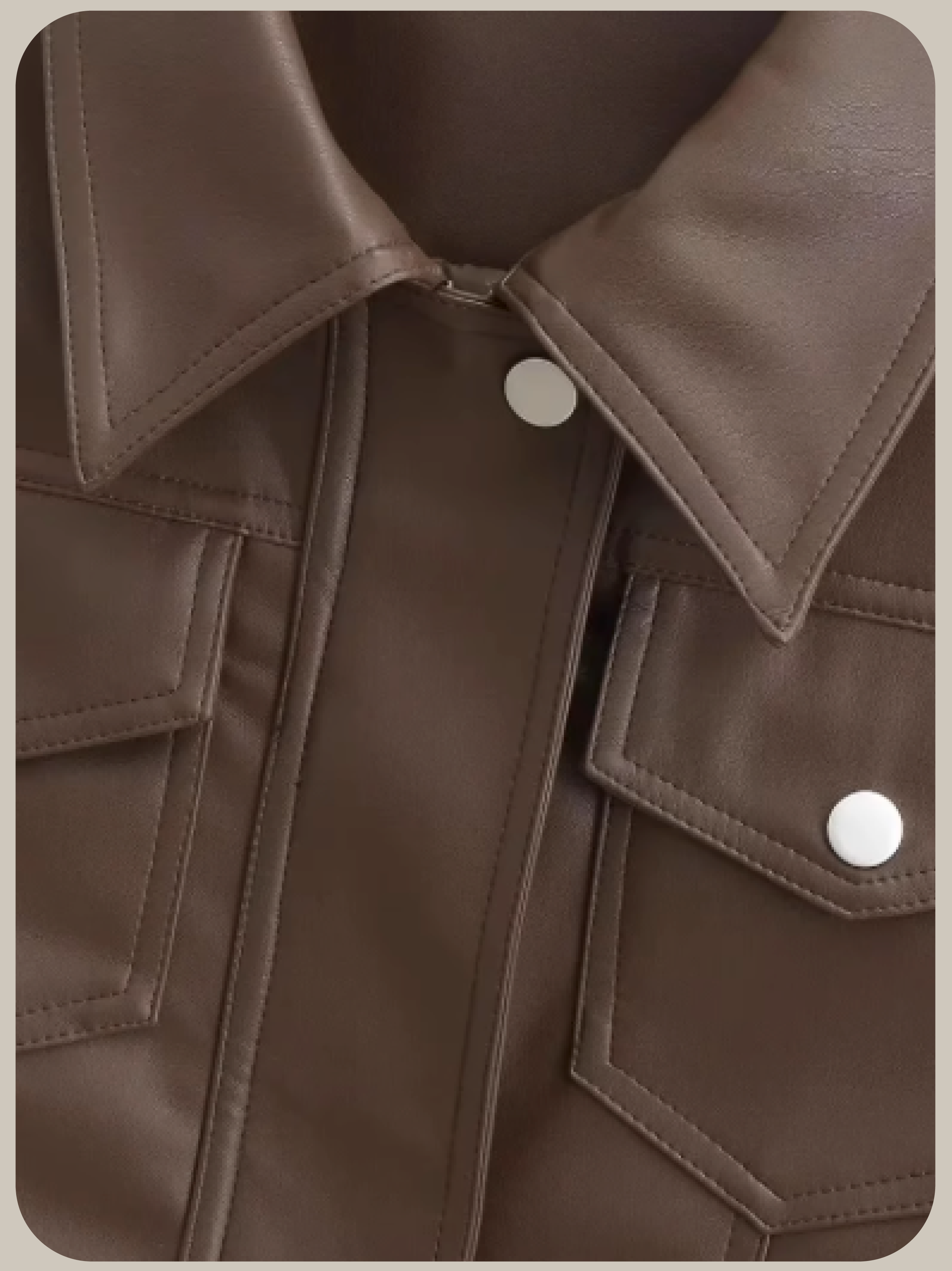 Cropped Short PU Jacket/クロップドショートPUジャケット