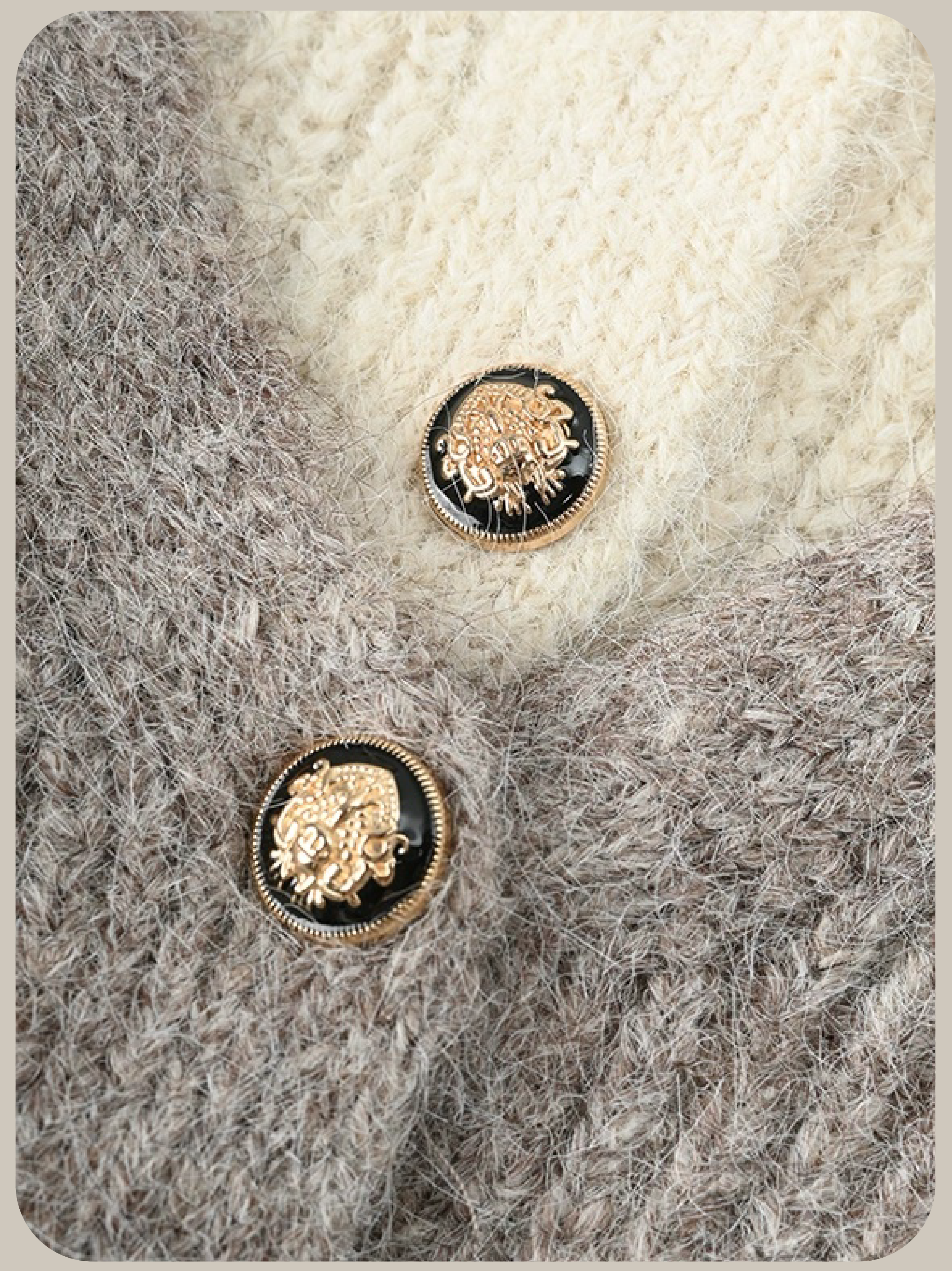 Preppy Fake Two Cardigan Set Up/プレッピーフェイクツーカーディガンセットアップ