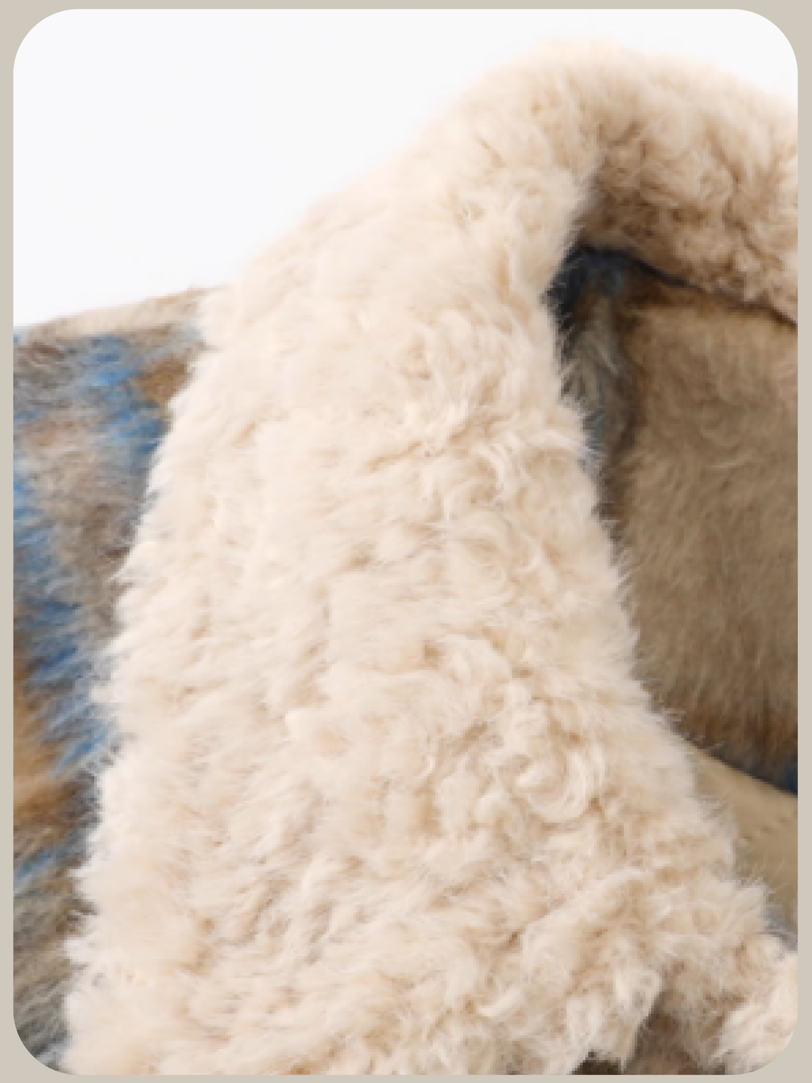 Cozy Check Style Faux Fur Jacket/チェックスタイルフェイクファージャケット