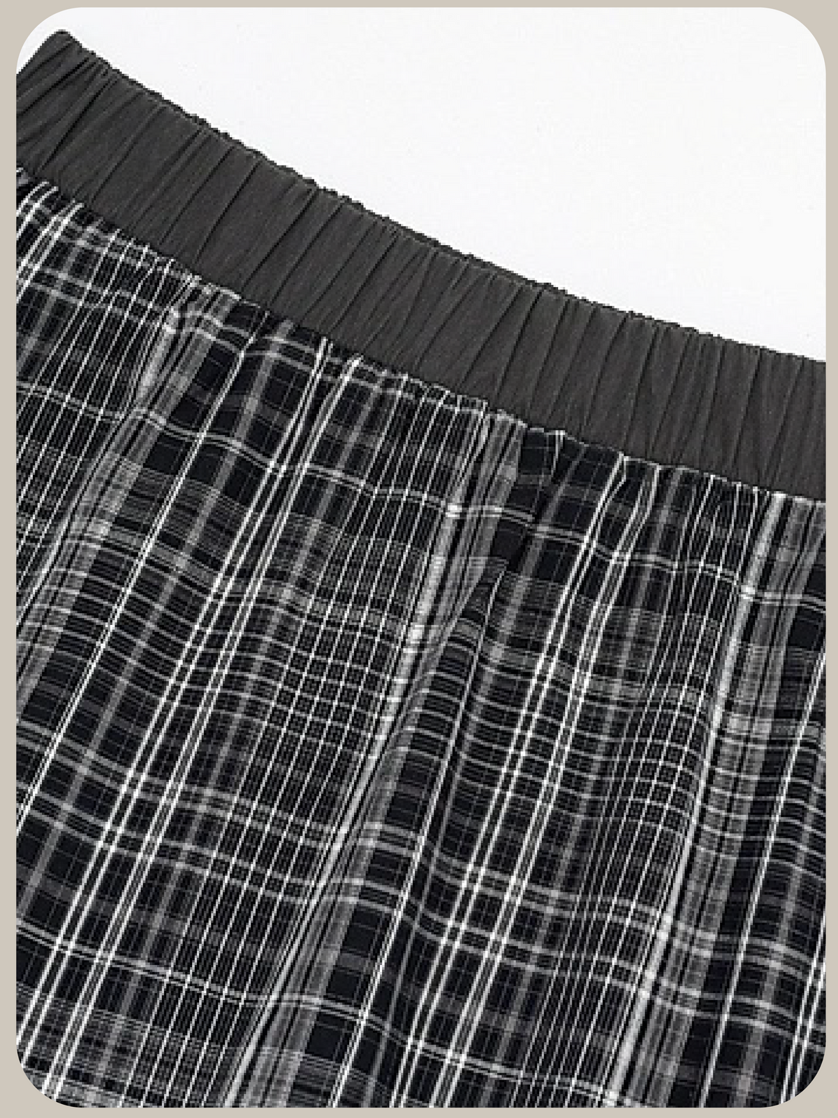 Elegant Plaid Ruffle Layered Skirt/エレガントチェック柄ラッフルレイヤードスカート