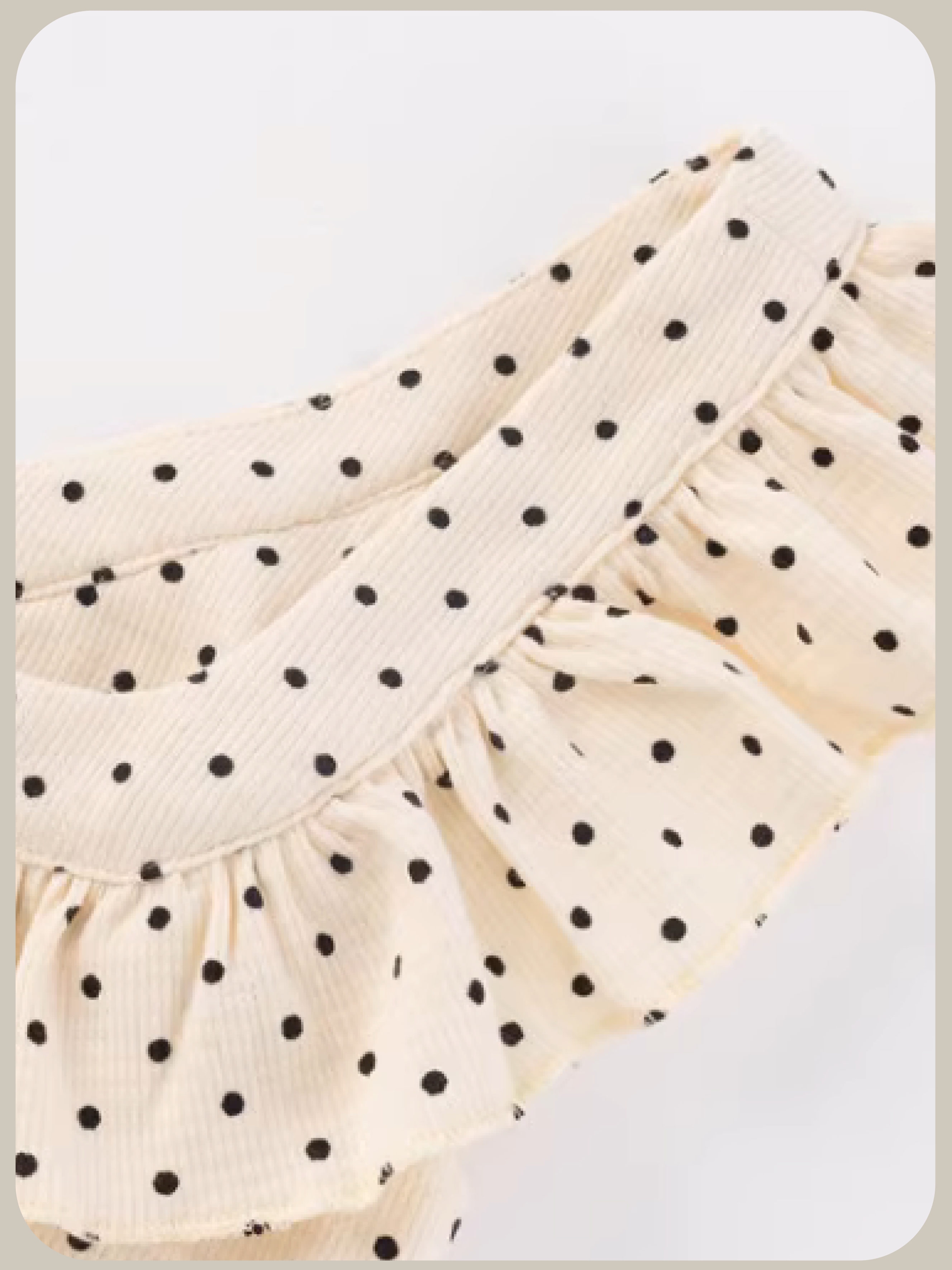 Dots Square Collar One Piece/ドットスクエア衿ワンピース