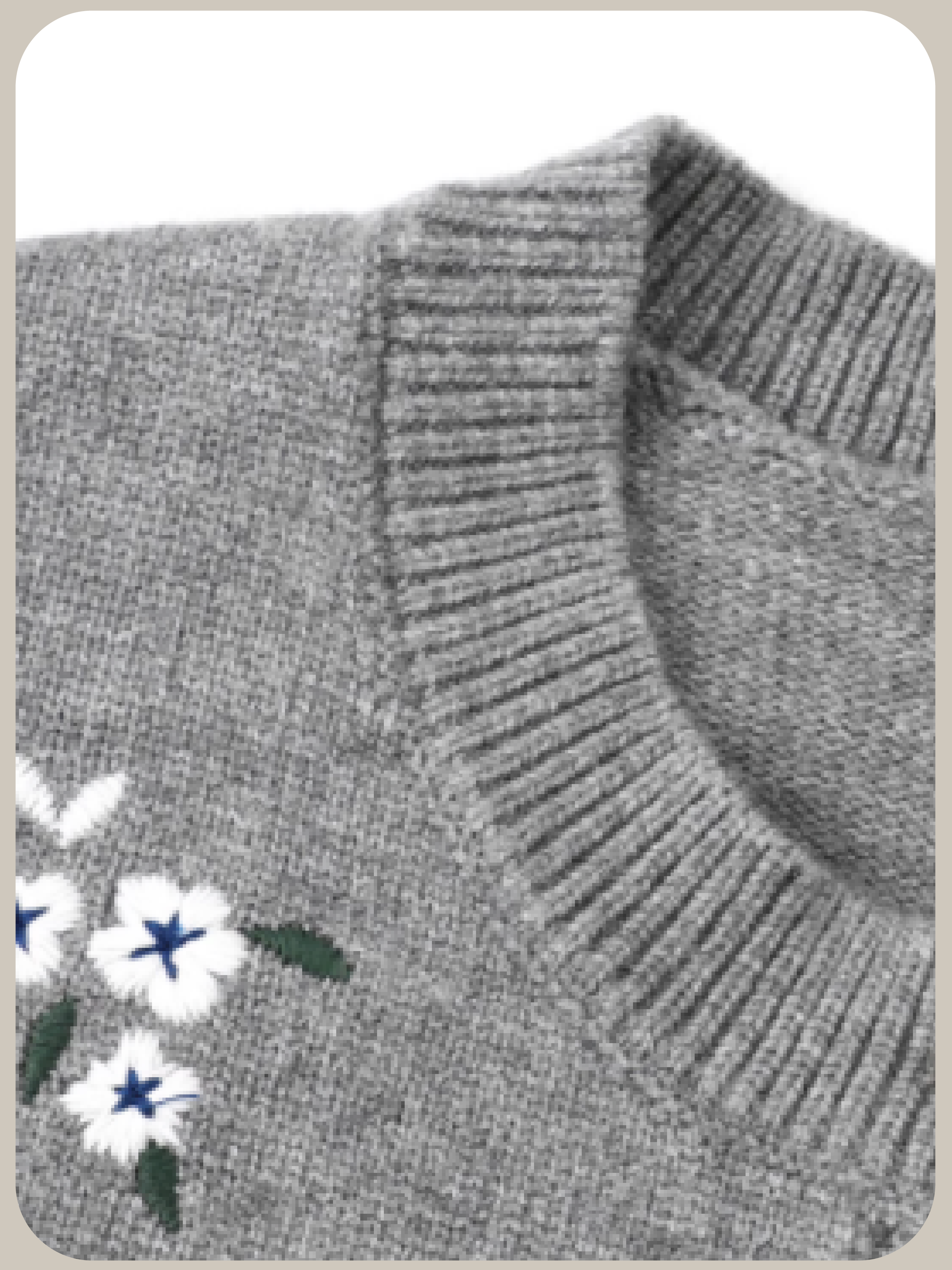 Embroidery Flower Ribbon Frill Cardigan/刺繍フラワーリボンフリルカーディガン