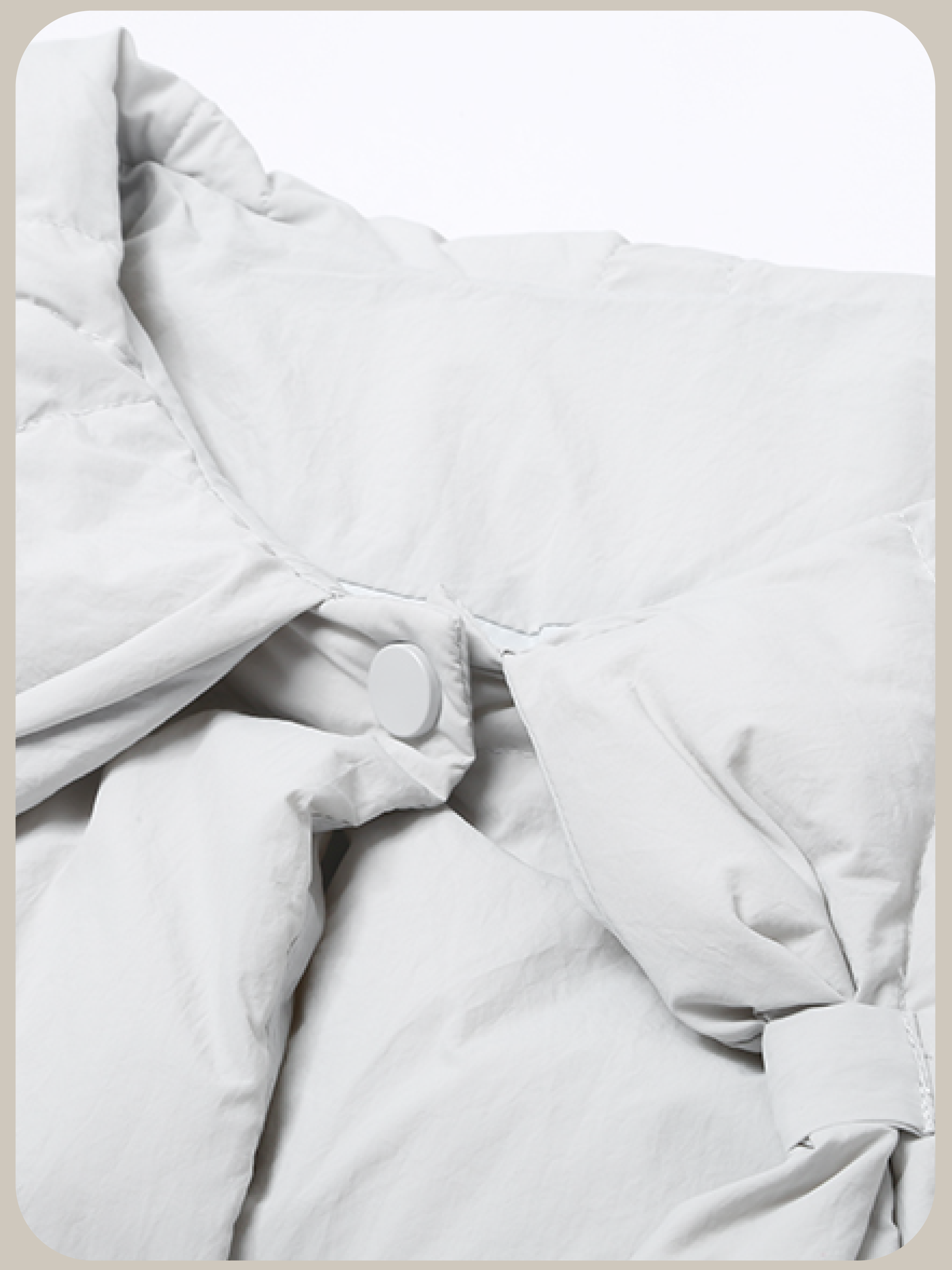 Ribbon Collar Waisted Duck Down Jacket/リボンカラーウエストダックダウンジャケット