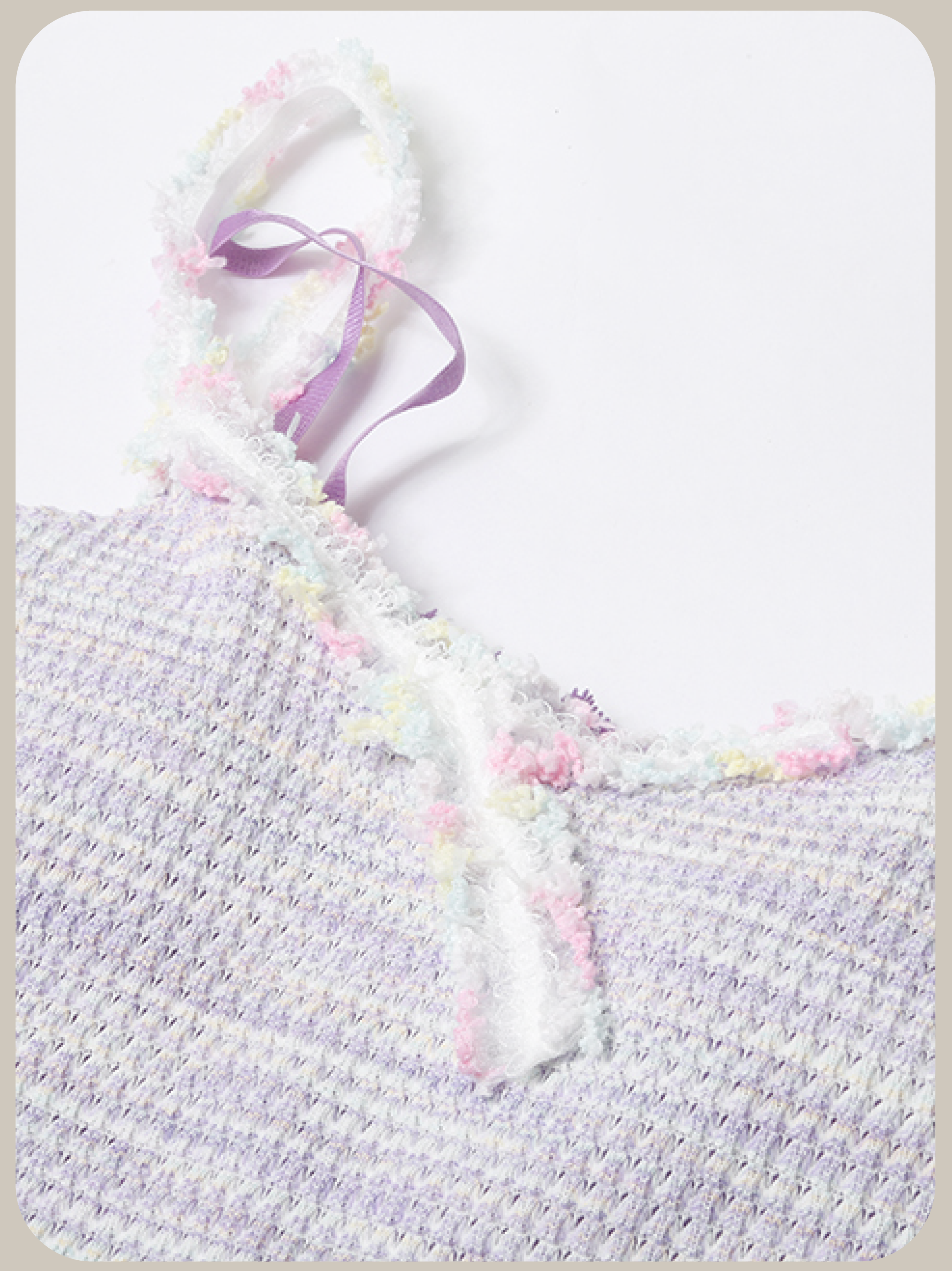 Garden Motif Knit One Piece Set Up/ガーデンモチーフニットワンピースセットアップ