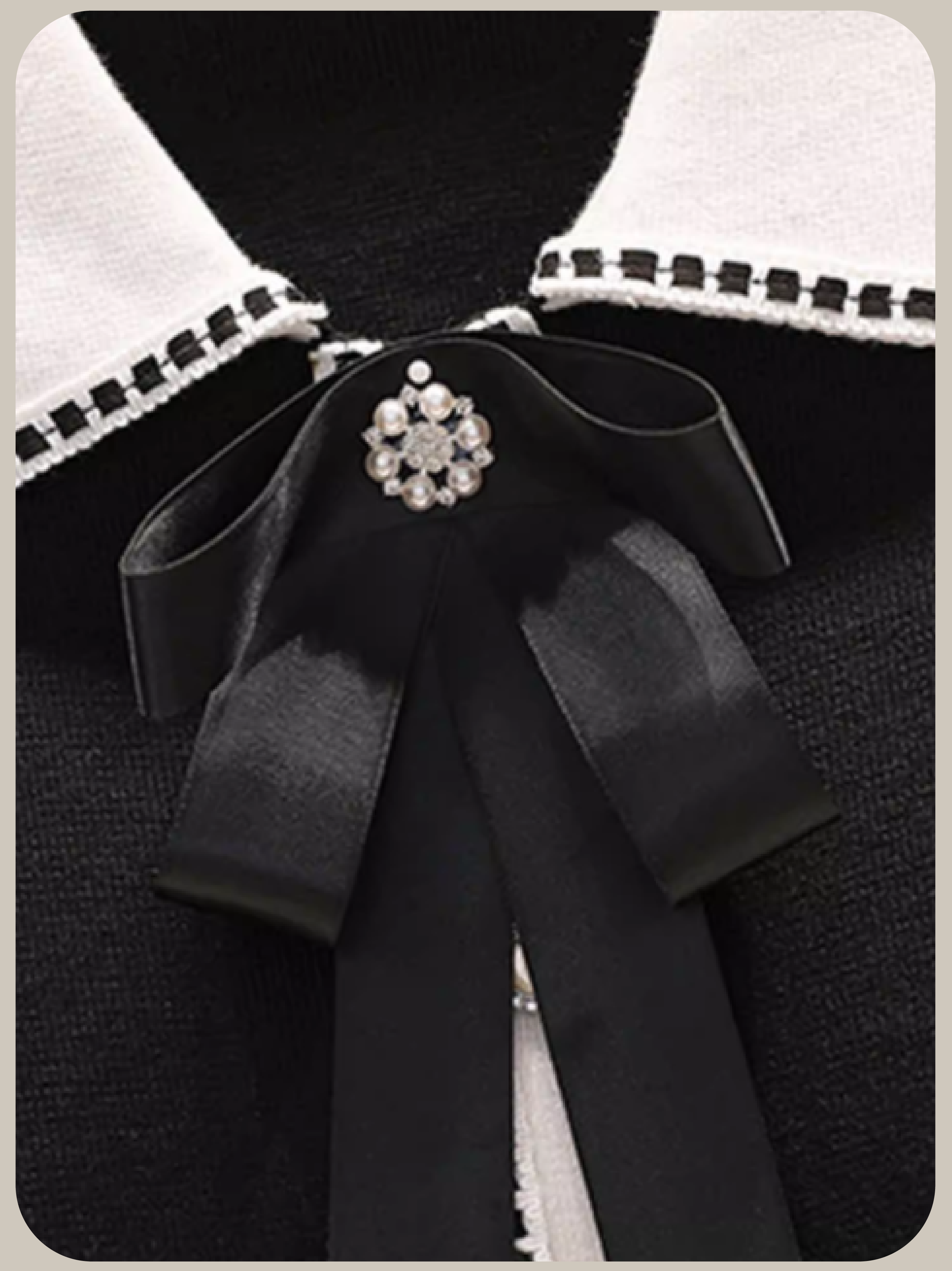 Elegant Piping Knit One Piece/エレガントパイピングニットワンピース