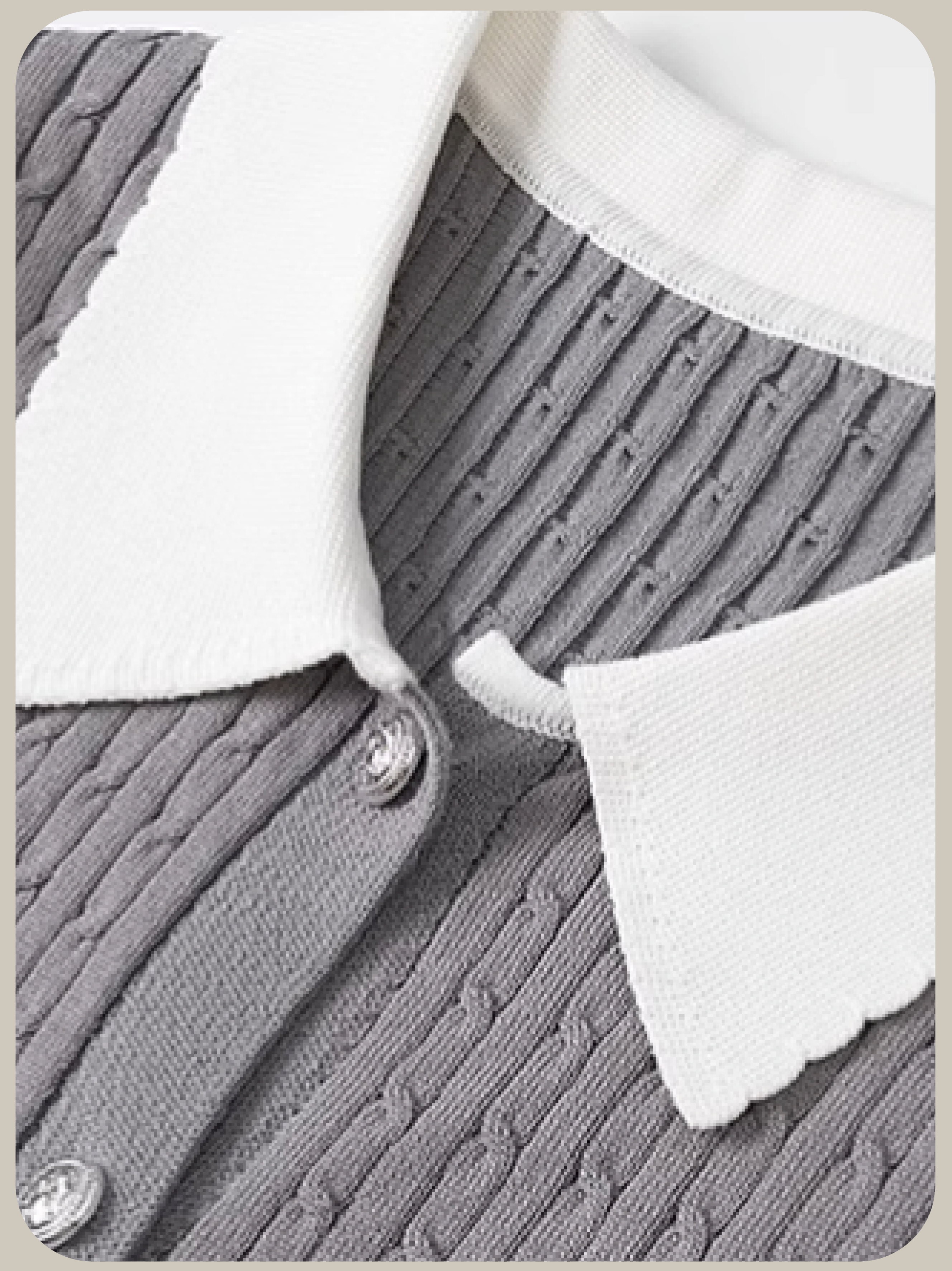 Elegant Gray Summer Knit/エレガントグレーサマーニット