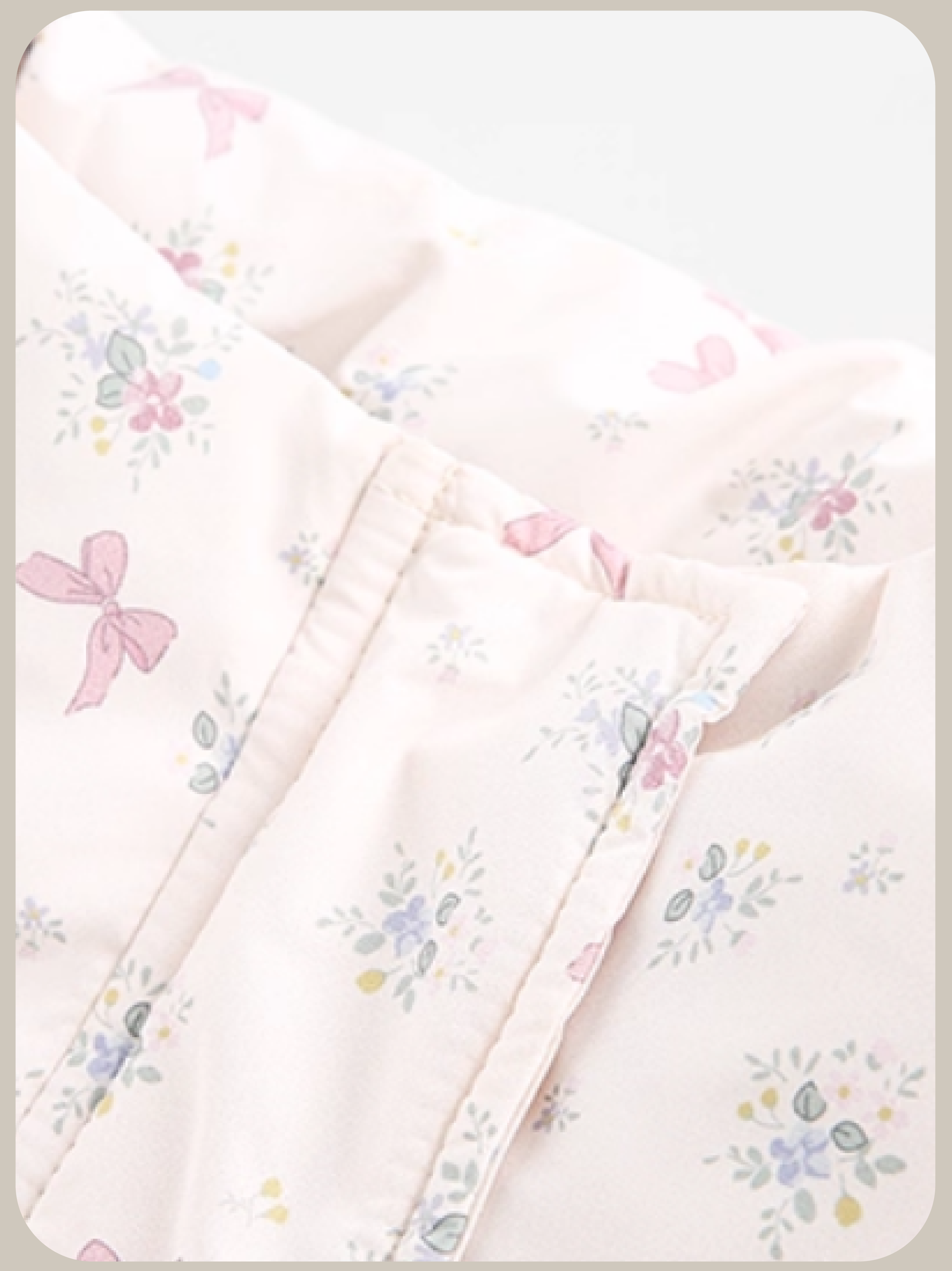 Sweet Flroal Ribbon Motif Down Jacket/スイートフローラルリボンモチーフダウンジャケット