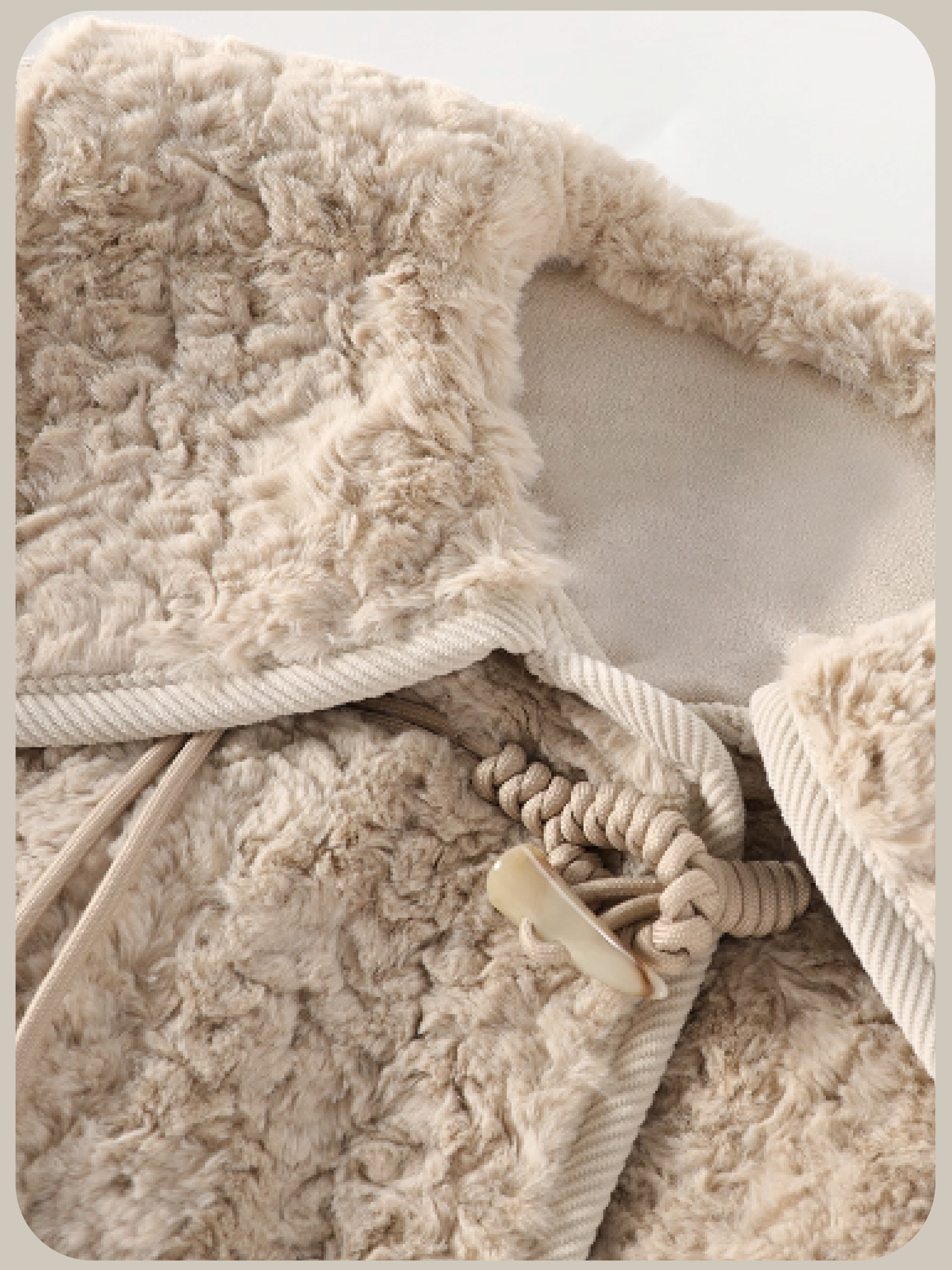 Cute Faux Fur Toggle Coat/キュートフェイクファートグルコート